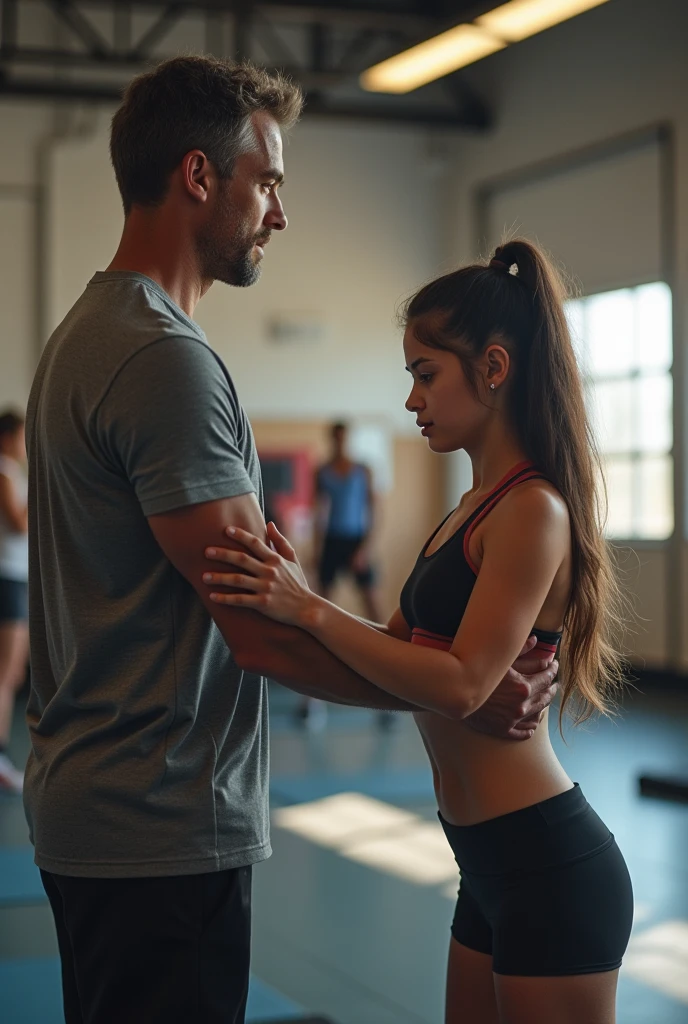 Image depicting physical therapy in black and white
