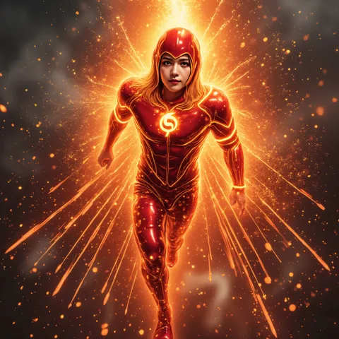 돌진하는 번개 소녀