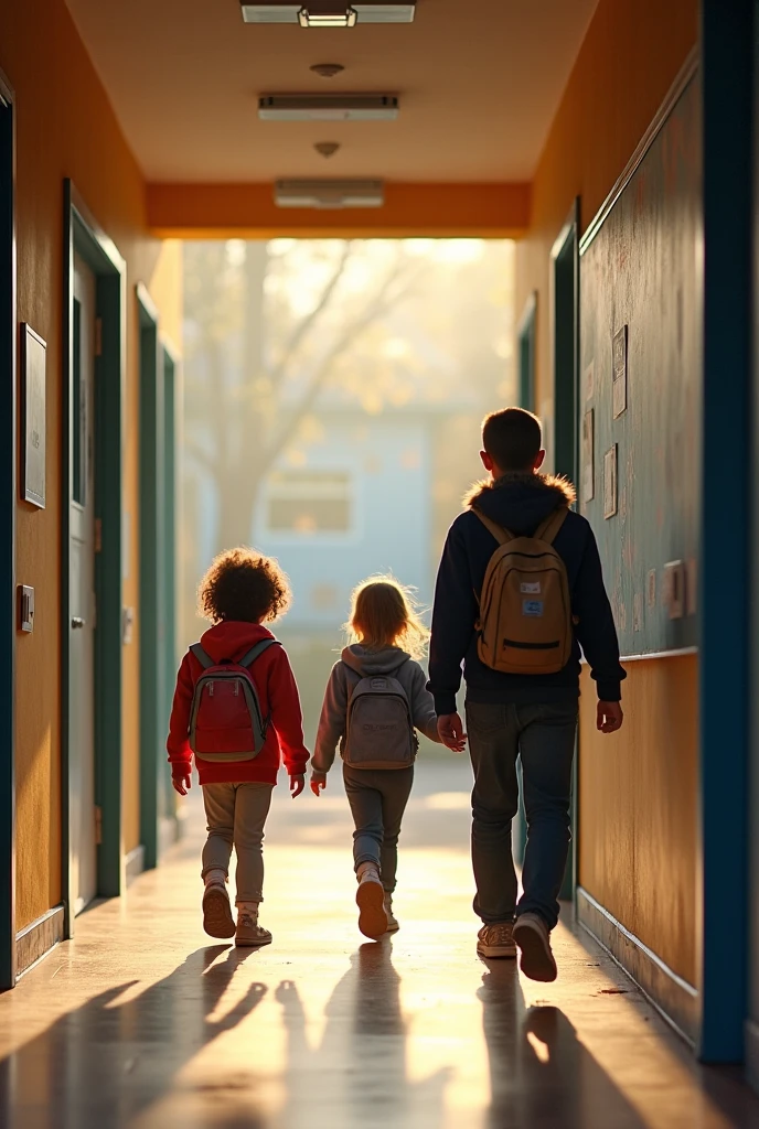 Reuniting with Old Friends

"Describe a  reuniting with their old friends on the first day of school. How do they react? What do they talk about and do together?"