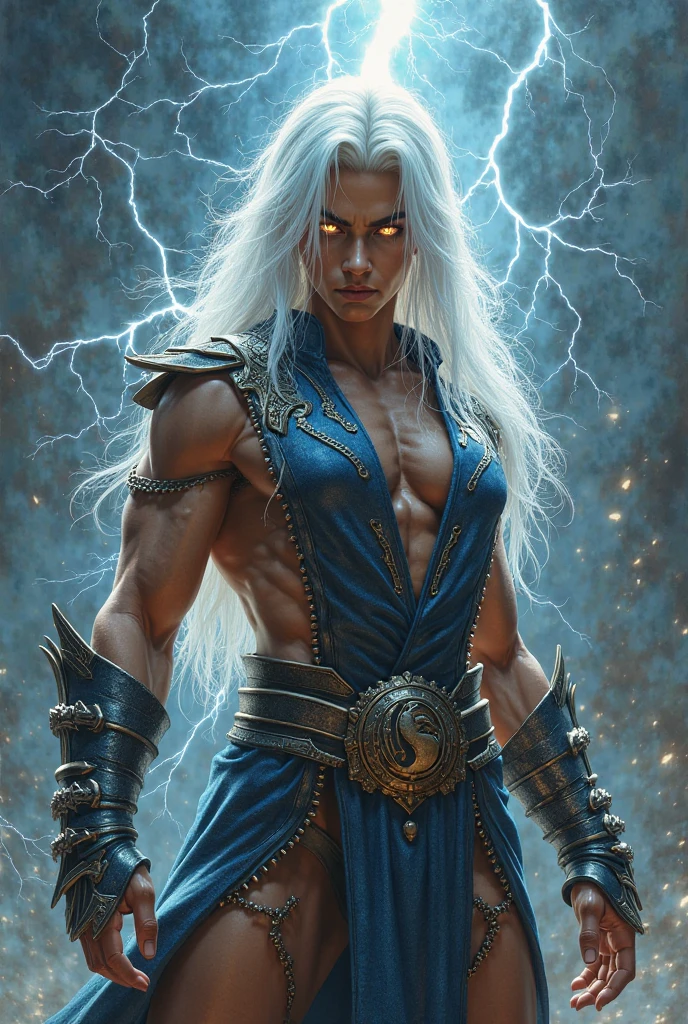 (8k, Fotos RAW, melhor qualidade, tmasterpiece: 12), (cartoon, desenho cartoon: 1.37), Hiperdetalhamento, ultrahigh-resolution, Mage summoning a spell, arms spread open, Detailed serious face, night with a lot of lightning, muitos detalhes na cena, full moon lighting