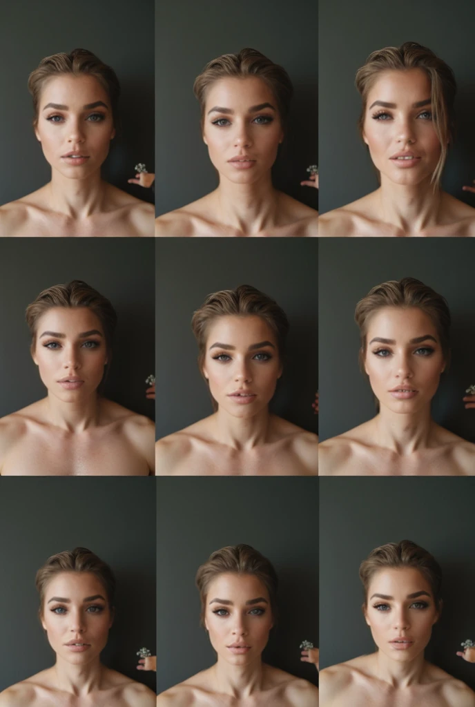 girl, upper body portrait, pn1, best quality, 32k, realistic, RAW, DLSR , shot on CineStill 800T, nude, naked
