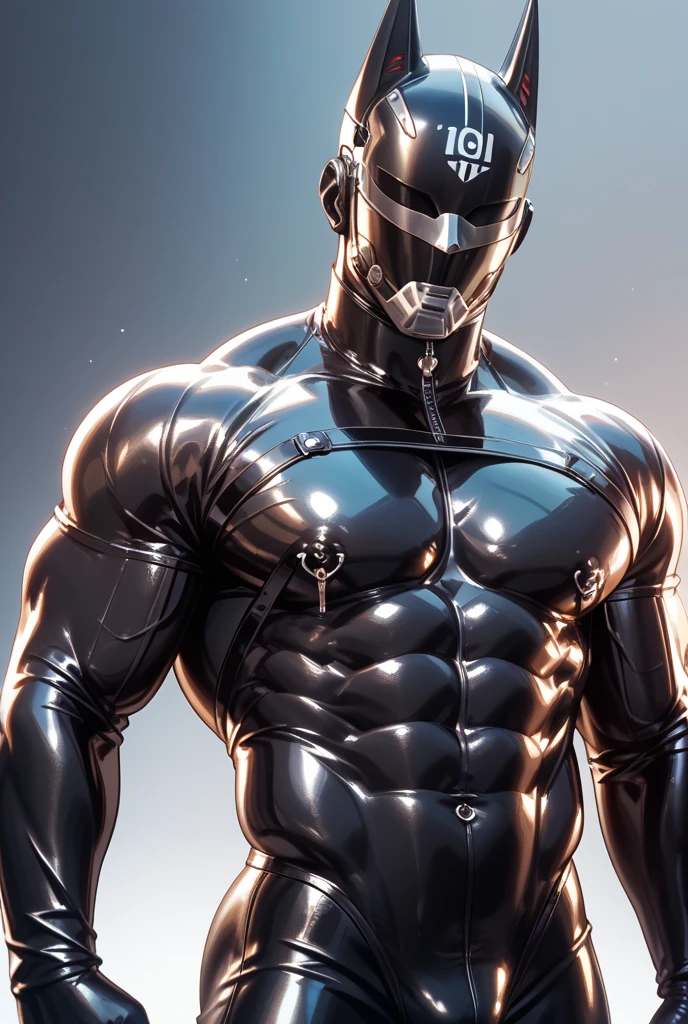 (iraqi man), l4tex4rmor, wearing latex , shiny latex, fighting stance, dynamic pose, underground club,, (best quality), (masterpiece), (highly detailed), cinematic, (detailed background), depth of field, intricate details, 8k, bara, photo of a handsome man,