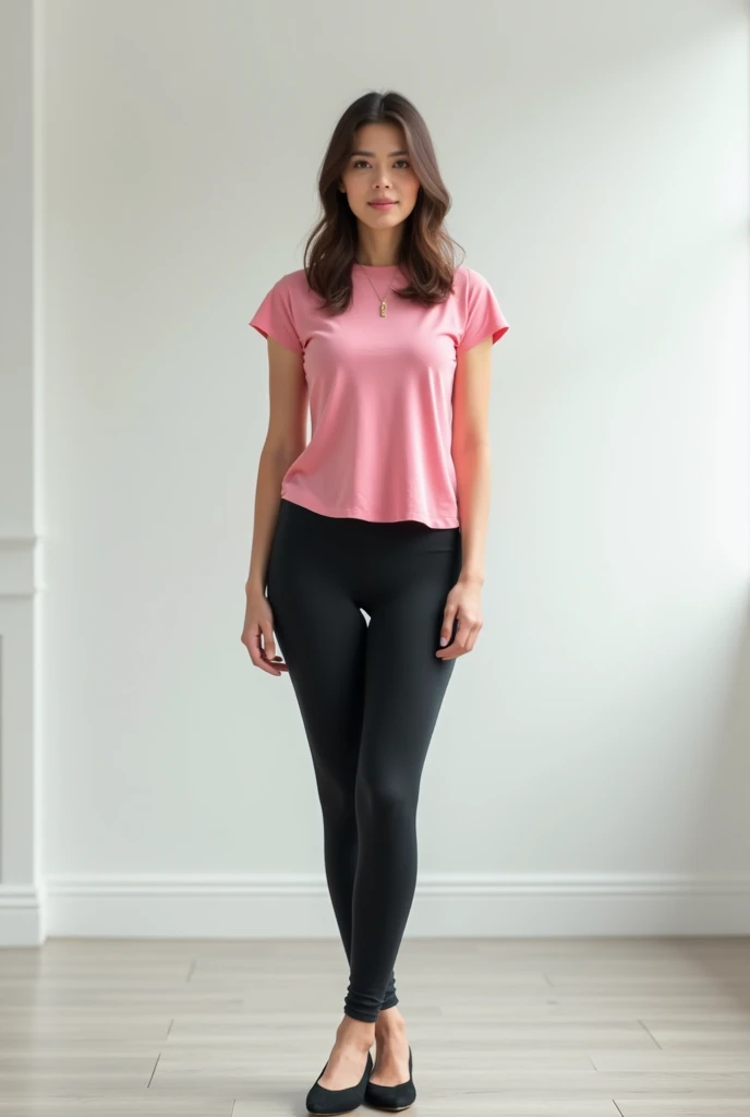 Femme italienne Séance de fitness luxueuse**
   - **Lieu :** Une salle de sport haut de gamme, moderne et bien éclairée.
   - **Tenue :**
     - **Haut :** Brassière de sport noire, avec des détails en résille.
     - **Bas :** Legging taille haute en cuir noir, moulant.
     - **Chaussures :** Baskets de sport blanches et propres.
     - **Accessoires :**
       - Montre de sport noire.
       - Petits écouteurs sans fil.
     - **Coiffure :** Cheveux en queue de cheval haute, légèrement ondulés.
     - **Maquillage :** Naturel avec un léger blush et un gloss transparent.