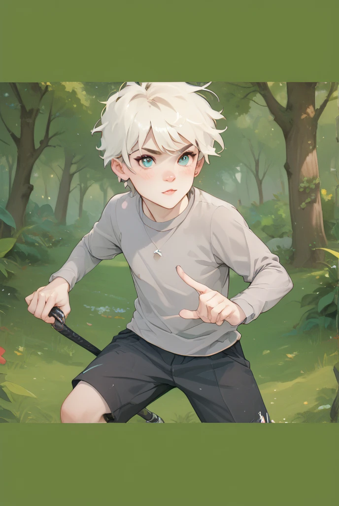 A cute anime boy sitting on a rock, femboy, slimy, erotic, precum, blushing, throbbing pric