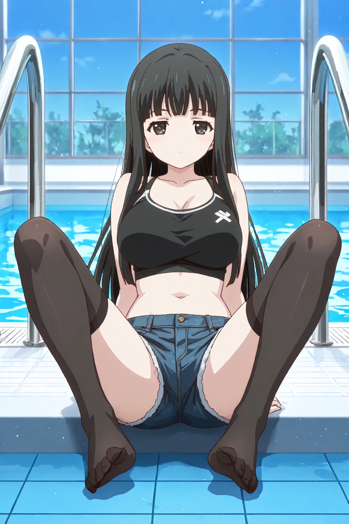 ((highly accurate))、((high-detail))、((4k CG))、Cute little girl s、the anime girl is crouching、beautiful anime girl spread legs、Anime Moe、((Beautiful red eyes))、((8K Eyes))、brown haired、Farbe々Length of hair、((Fantasy world sense))、((A sexy))、Nasty look、Sweaty、Sheer clothes、Large amount of steam、A large amount of love juice drips、Training room、Wear running clothes、Focus on people、((transparent stick))、