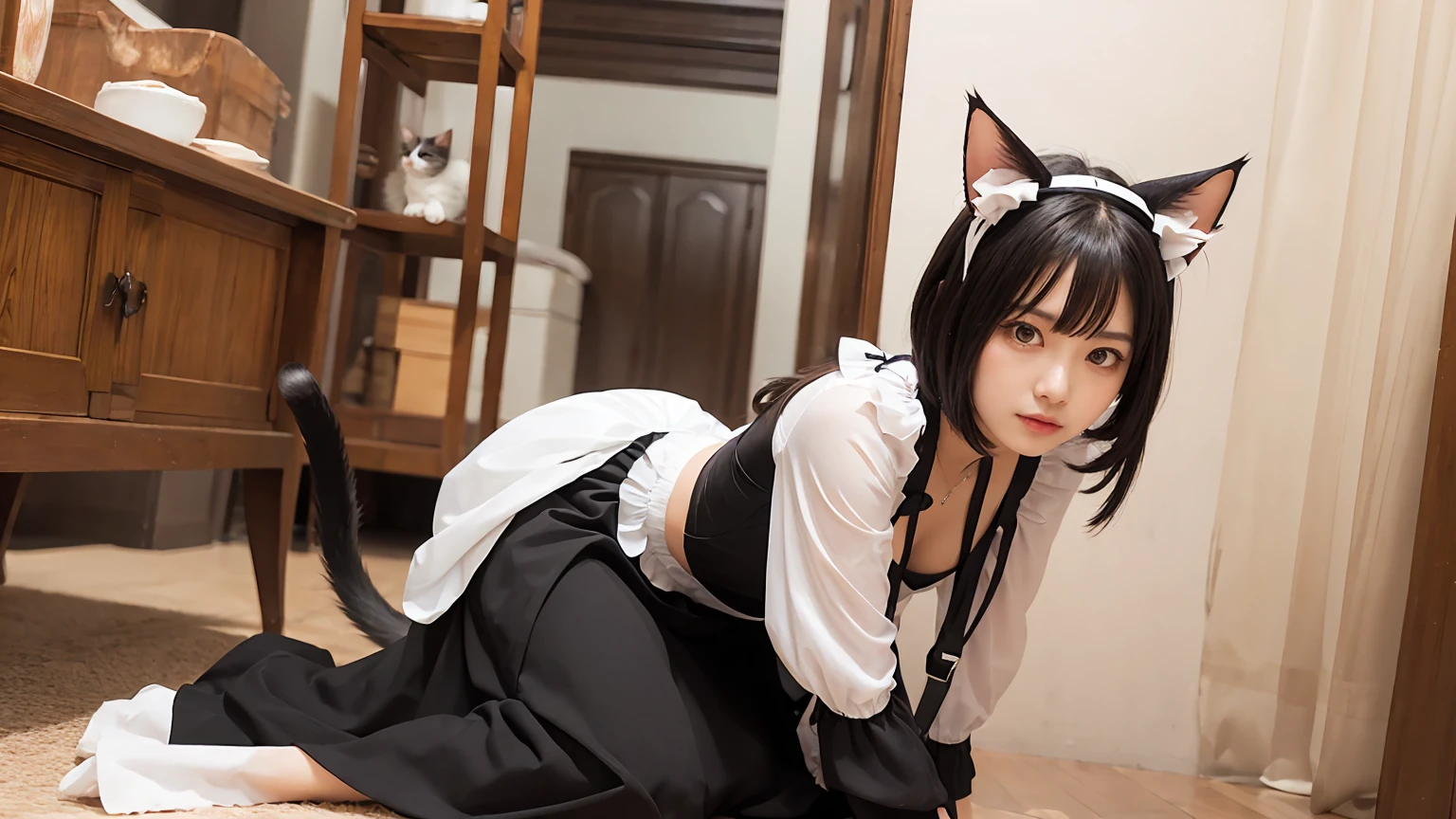 有三個maid outfit的女人,Doing push-ups on mat in gym,in the gym,exercise muscle tone,exercise,very intense,posture,Sexy,Big boobsmaid outfit女孩,(動漫Cat girl)動漫Cat girl,可愛的動漫Cat girl,Realistic anime cats,ahegao face,anime style,美麗動漫Cat girl, ahegao, Cat girl, anime style, 白Cat girl,Group photo,Taiwanese girl 18 years old with baby face and big breasts(((a lot of,Big boobs,Beauty)),,charming depiction,Case,maid outfit,Interesting visual storytelling,Rich creativity,Wonderful composition,natural artistic inspiration,Fascinating work of art,Rich narrative,whimsical story,playful interpretation,Imaginative settings,unique artistic expression,Lively and dynamic,images full of energy,stunning details,Exquisitely crafted artwork