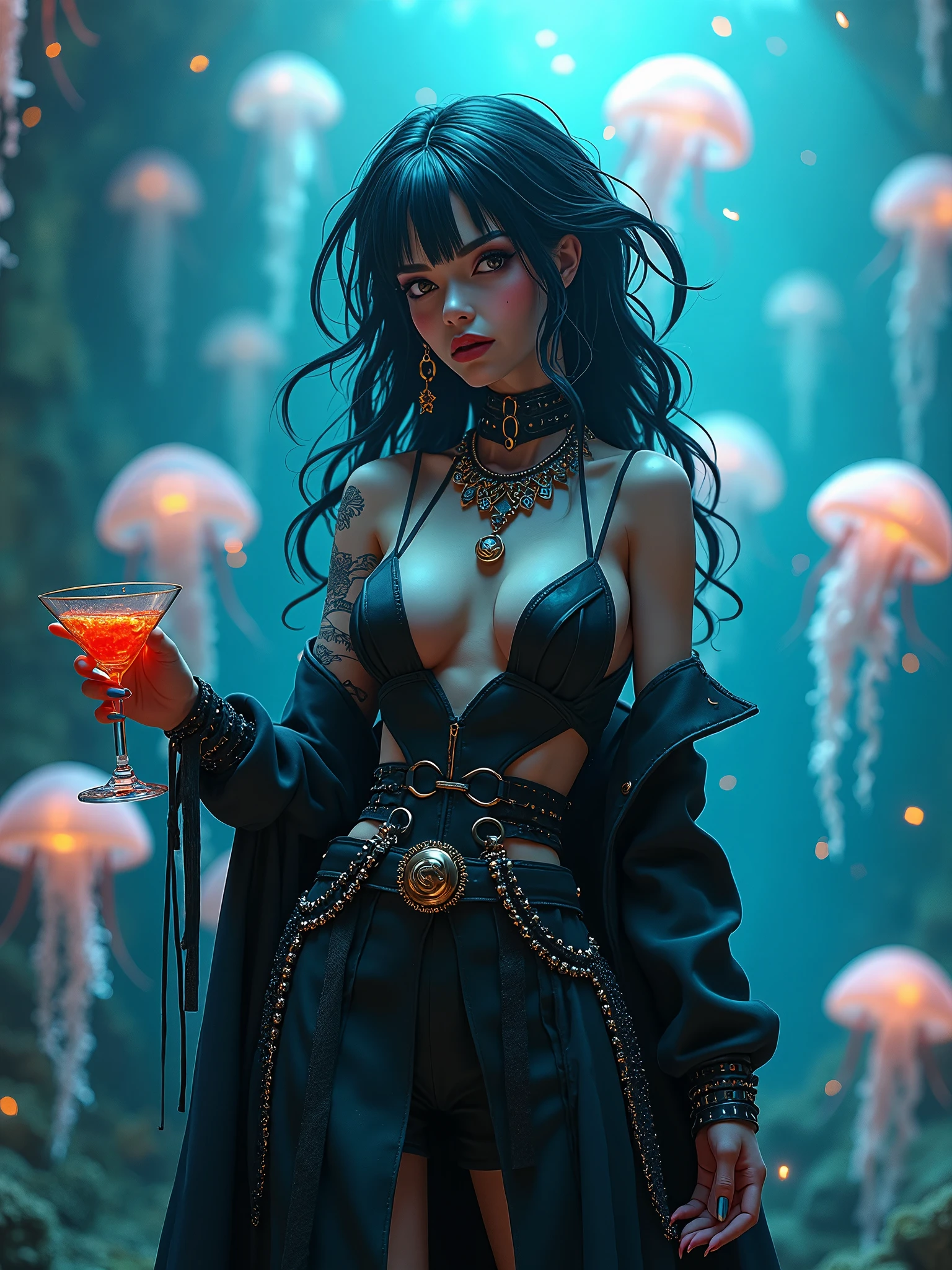 splash art, alcohol ink, detailed painting of fashion by hanae mori. a close up of a cartoon zombie girl with a drink, beautiful zombie, dark fantasy style art, hauntingly beautiful zombie, beautiful necromancer girl, adorable digital painting, cute detailed digital art, 4k highly detailed digital art, cute face. dark fantasy, stunning digital illustration, vampire girl, in style of dark fantasy art, loish van baarle