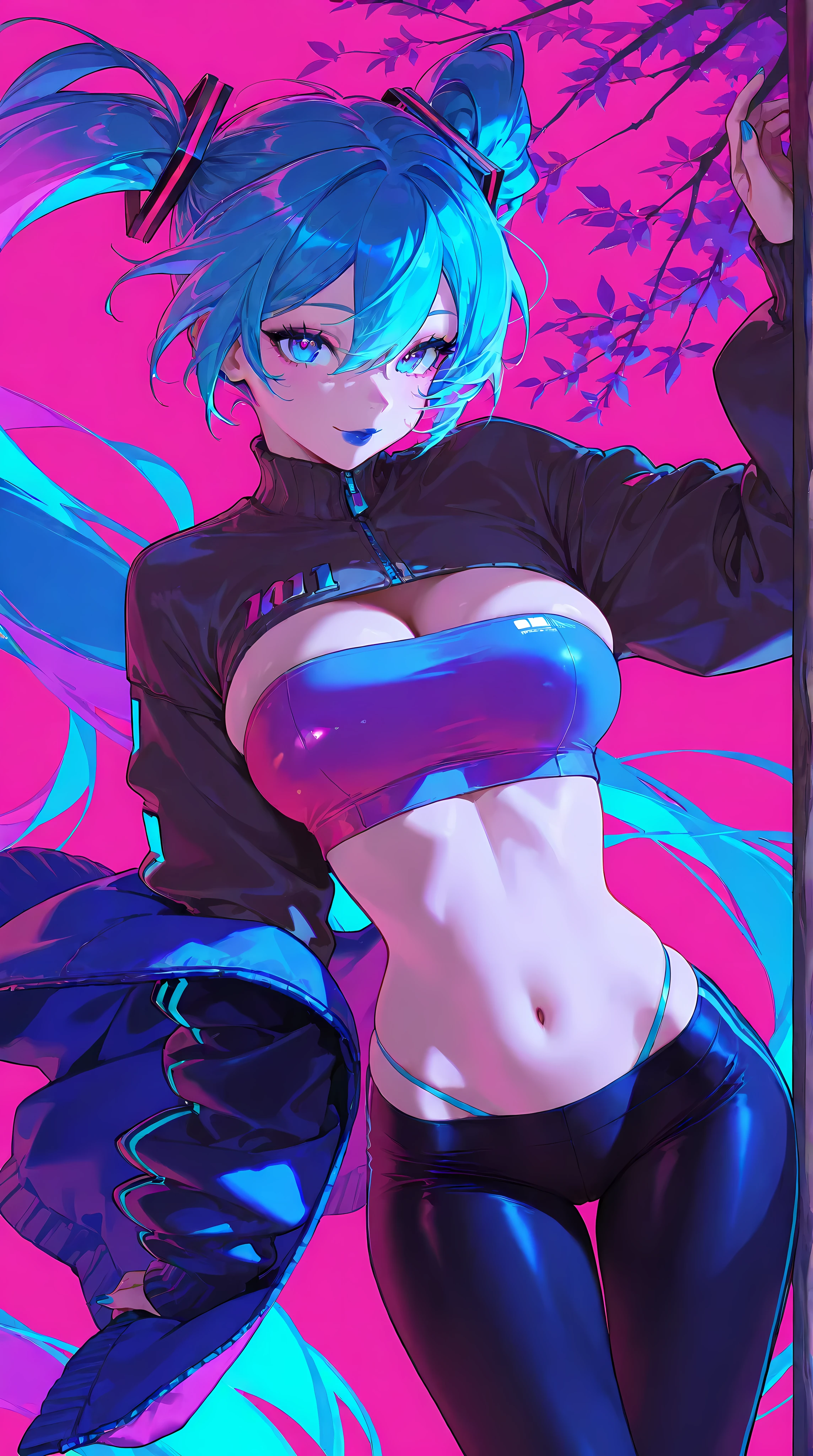 Rainbow Dash, , lila Augen, enge schwarze Yoga Hose, Underboob, sexy Pose , schwitzen , dicker Hintern,