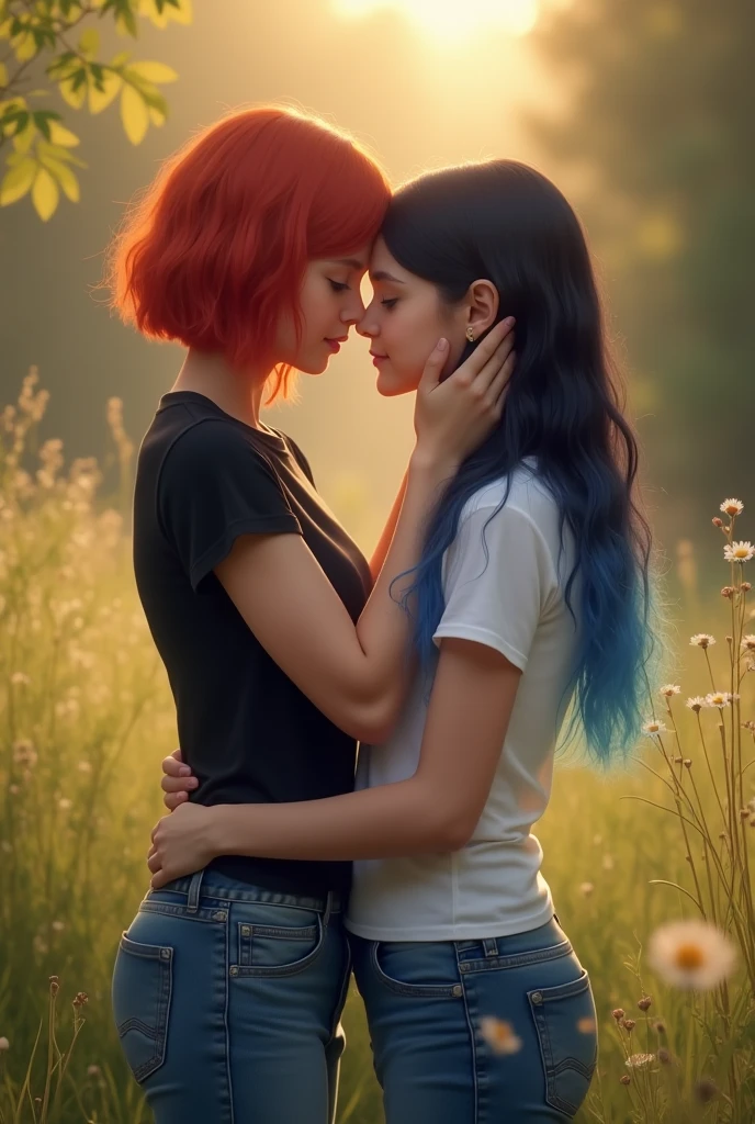 women kissing