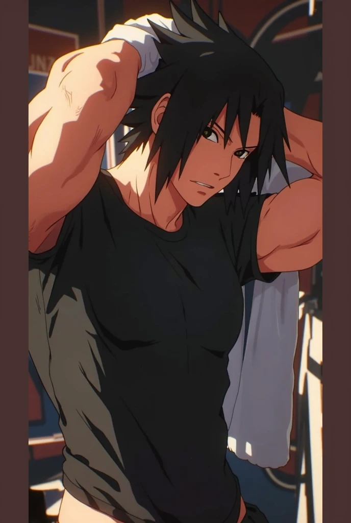 sasuke uchiha adult shirtless