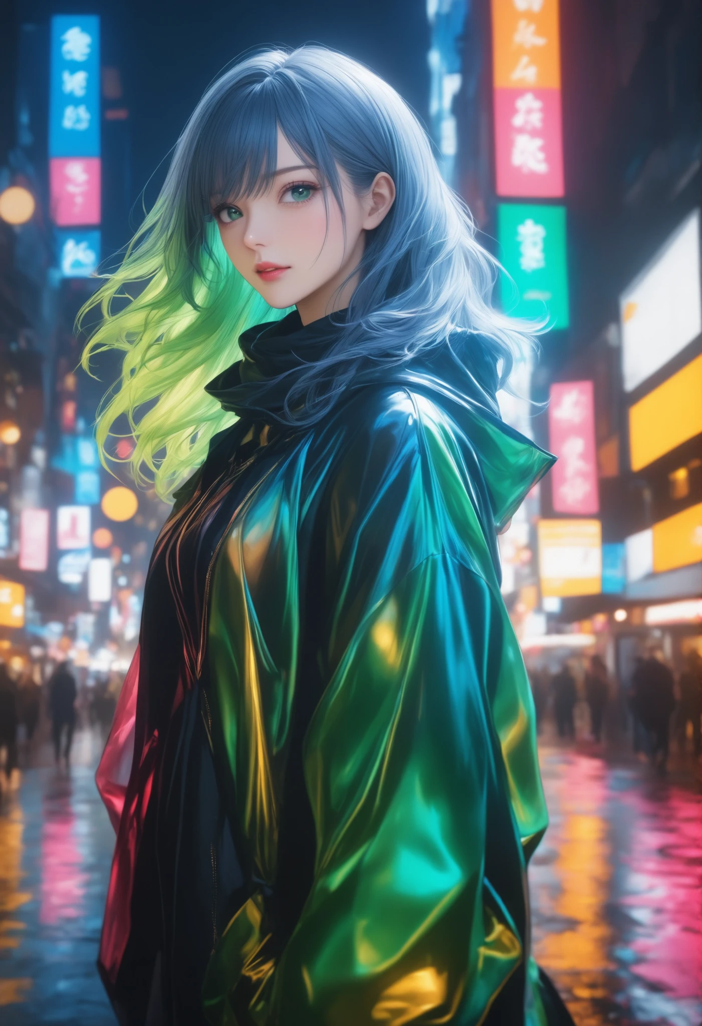 ((蒼色だけで描かれる龍がis goldの雲海であらぶります)), Completely denies other colors, I associate red with only blue and gold, Take a picture of a dragon from the front, The dragon's eye looking at you, from front高品質, Masterpiece, Super Fine, realistic, 4K, HDR, Studio Lighting, extreme detail depiction, professionals under the umbrella, vivid colors, Bokeh, blue, is gold, emerald green, red