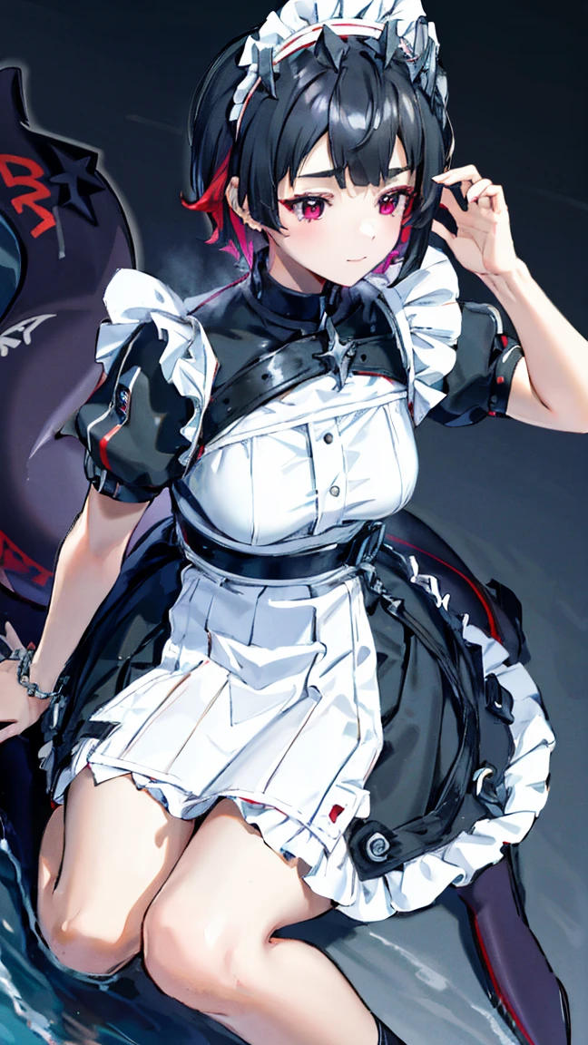 (masterpiece,Highest Resolution,4K High Resolution,Crisp image quality)(Rub your own breasts),(Condescending look:1.2),Close-up shot,Realistic,((Insert your dick into your,Sex with the opposite sex:1.2))Naked Solo,One girl(Large Breasts)Ellen Joe，Zenless Zone Zero，Alternative costume ,Maid, shark tail, (Shark Girl:0.5), short hair，Black Hair，Red eyes, tail, pantyhose,multicoloRedhead, Black footwear, Short sleeve, apron, Wrist cuff, Maidheaddress, stockings, Nyanchalen Joe, Black Hair, Redhead，Inner hair color, multicoloRedhead, (Red eyes:1.3), Redhead, short hair, Two-tone hair,apron, 穴空きblack pantyhose, Black Shirt, ear piercing,Shooting up close
                                                                                                      
