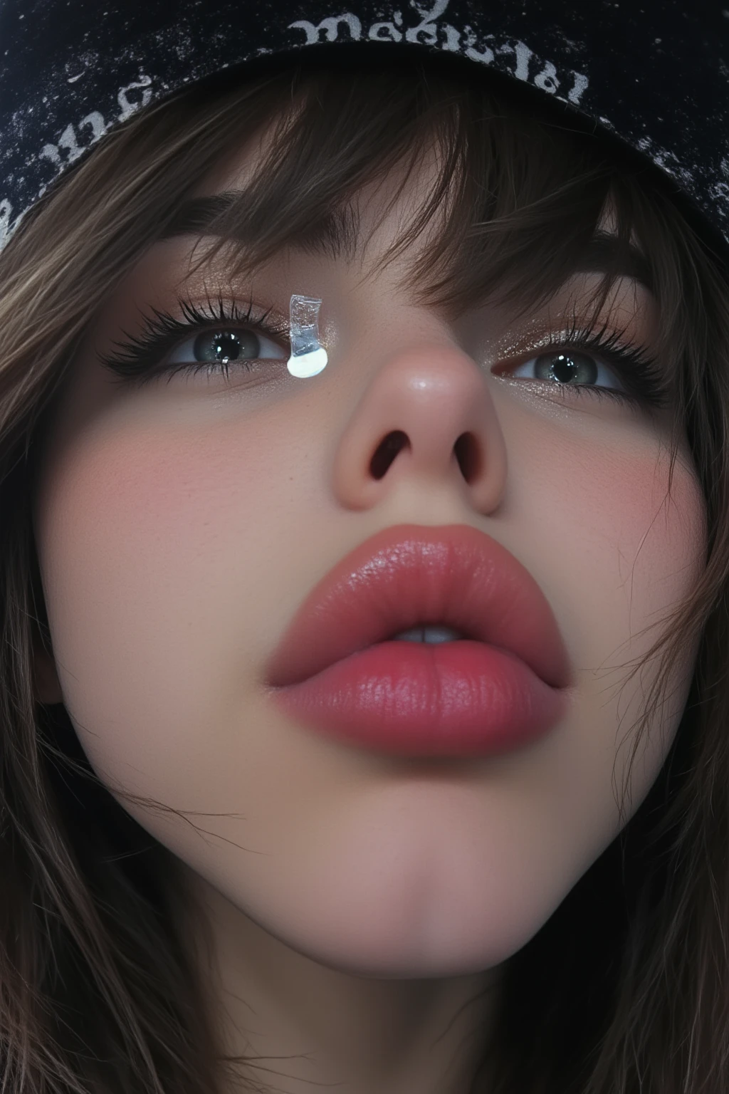 a women is posing for a picture, holding a large penis, her mouth is open wide, excited, full close-up portrait, blowjob, aleksandra waliszewska, medium close up portrait, portrait close - up, closeup headshot, close-up portrait, close - up portrait, close up portrait, anastasia ovchinnikova, photo of young woman, closeup headshot portrait, marta syrko, there is a penis at her mouth, blowjob, mouthful of cum