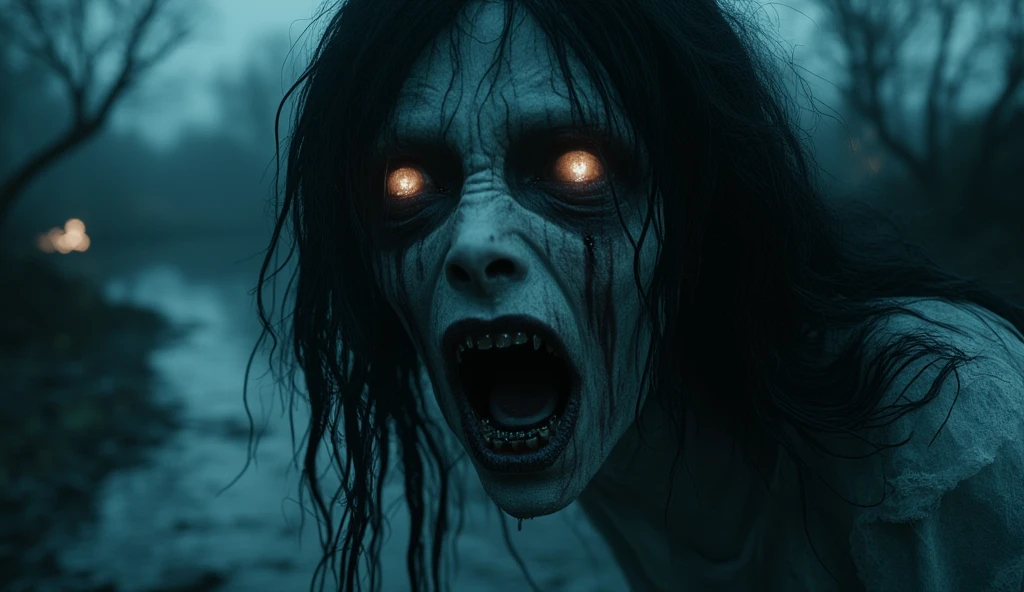 8K,(masterpiece),Highest quality,masterpiece,(Very complicated:1.2),(Realistic:1.4),(Very delicate),Ultra-realistic,Concept Art,Very detailed,Volumetric lighting,Octane Rendering,Global Illumination,Dramatic lighting,Gnawo,terrorism,Anxious,Horror \(theme\), ((Classicism)),wide_shot,Fisheye Lens, One girl,alone,Gothic,eerie swamp,sci-fi Horror,Style - Swamp Magic,Eldritch,universe,Dark Energy, The void of madness,Glowing Eyes,(Extra Eyes),evil,evil smile,tooth_outside,sharp_teeth,Red eyes,