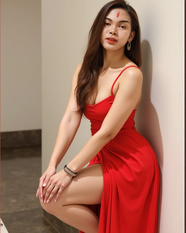 Armless Arad woman sitting on a white surface in a red blouse and shorts, gorgeous chinese models, Asian girl, Young sexy elegance, elegant seducing pose, elegant sleek smooth body, Asian, Japanese model, Beautiful Asian girl, asian nymph bald goddess, poised beautiful body, seductive seated pose, spellbinding,spellbinding, Tight, Asian woman, Asian women