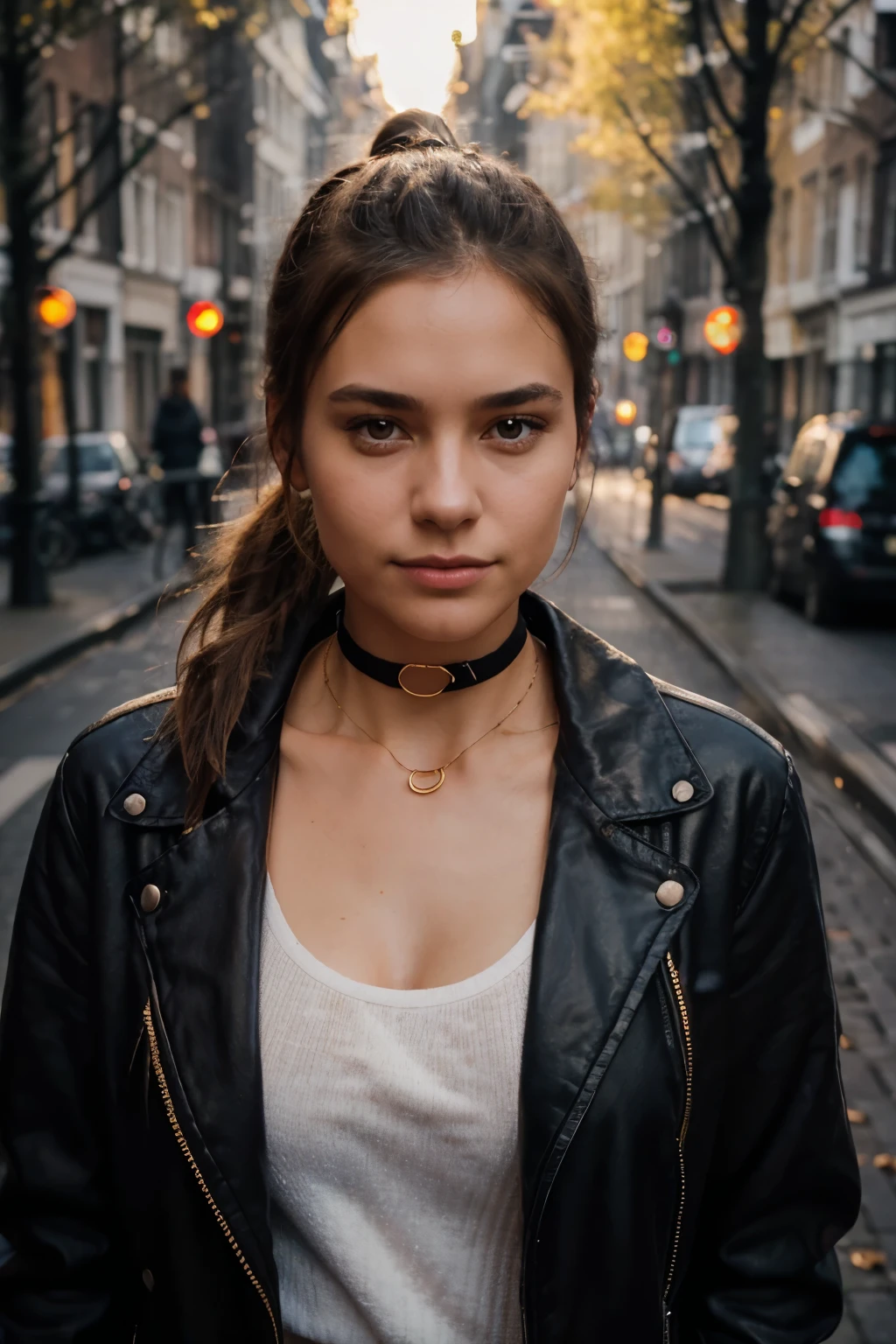 photo of (kb0ck:0.99), a woman, closeup portrait, perfect hair upsweep updo, posing, (vintage photo, overcoat), (polaroid frame), 24mm, (tintype), (analog, film, film grain:1.3), ((on a Havana street, night, gritty)), ((detailed eyes)), (seductive pose), (epicPhoto), Cuba