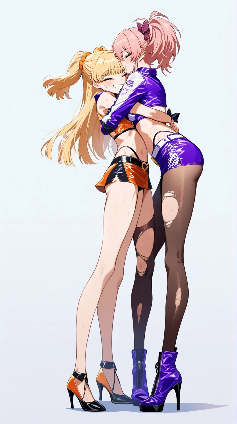 Master piece,best quality,big breast,long purple hair,wide hips,micro bikini,stocking,lewd face,blush,dakimakura