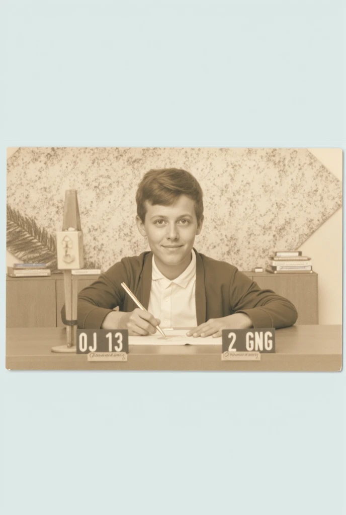 Zollverein, 1938. A little ((((12-year-old)) Werner Pfennig)), young boy, listening to the radio, ((((clothings from the 1930s)))), ((platinum blonde hairstyle of the 1930s))