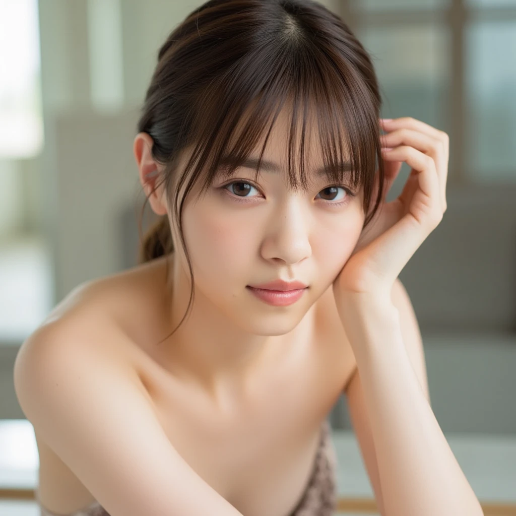 (Masterpiece, Best quality:1.4), (Ultra realistic, Photo-realistic:1.3), , beautiful 2 girls, (:1.8), (Small and beautiful :1.2), (yuri:1.2), (:1.3), (full body:1.2), (touch on :1.2),  (beautiful ), (touch on beautiful middle ), (:1.3), Natural light, 20 years old actors, Japanese beautiful 2 women, Neat and clean, (Short wavy hair:1.1), (Beautiful face), Oval face, clear skin, Beautiful eyes, Kind eyes, Clear skin, Small face, ( face), Beautiful mouth, Small mouth, Natural makeup, (watery eyes), Seductive eyes, (Beautiful thighs: 1.2), Luxury hotel Suite room, sweat, wet, sweat body, sweat face, (show off :1.2), (licking ), male tongue, , (My  is torn:1.2), (beautiful collarbone is visible), (Restrained in handcuffs:1.2), (Restrained with ropes:1.2), (restrained:1.2),