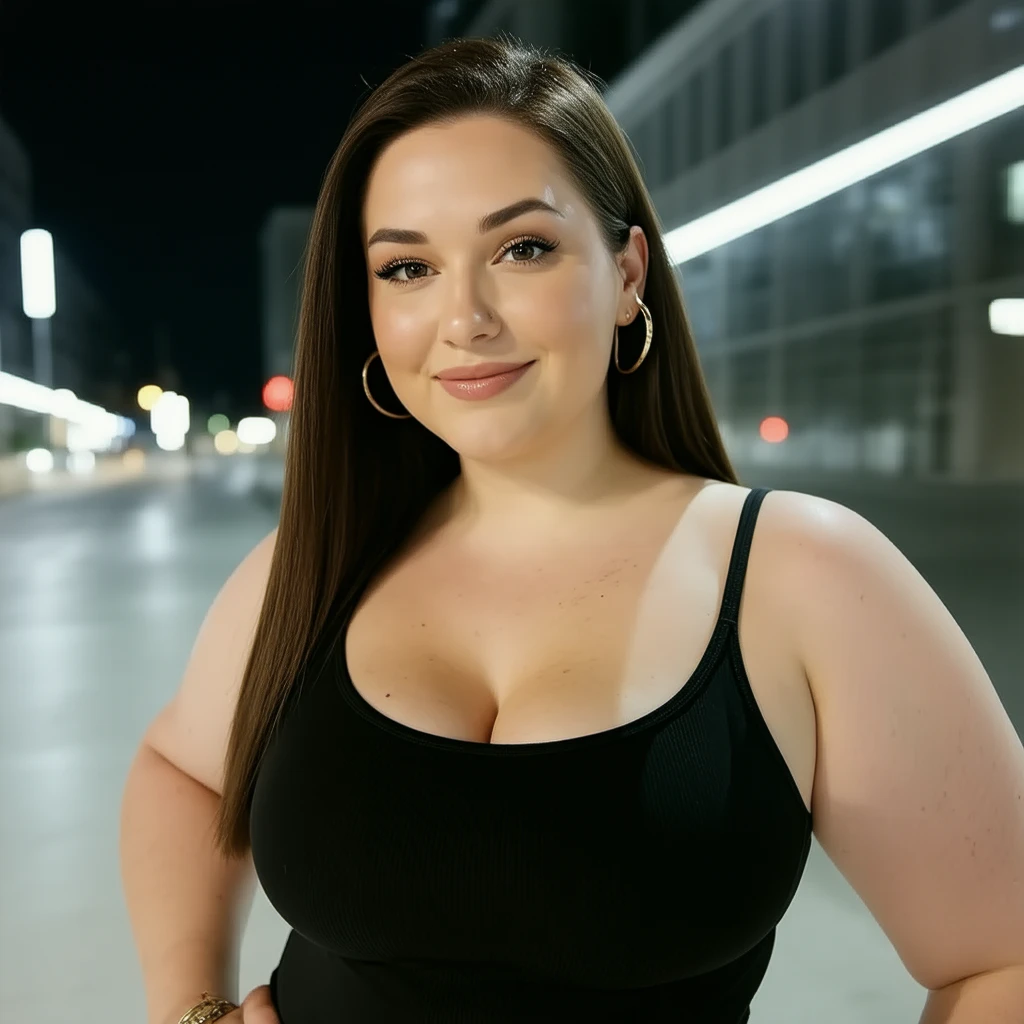 woman standing on a bridge with a city skyline in the background, portrait sophie mudd, violet myers, kaitlyn michelle siragusa, valentina remenar, beautiful and smiling, viktoria gavrilenko, in the city, angelawhite, photo of young woman, lorena avarez, 3 0 years old woman, 30 years old woman, huge tits, beautiful girl, big ass, huge ass, bbw, from behind, thick, thick thighs, wide hips, bbw, big , sideboob, giant ass, side view, big butt, round butt, tight underwear, underwear halfway off, underwear taking off, grabbing ass, ass spilling over underwear, too thick for clothes, facing right, naked, naked ass hanging out of pants, no pants, no clothes, Big , huge , no clothes, sexy, cute, minimal clothes, thick, l, thick nipples, large areola, hard nipples, piercing through shirt, nipples hard through shirt, busty, major cleavage, naked, ripping through top, spilling over sides, bra too tight, giant , extra wide hips, upper body zoom in, showing off huge tits, large areola showing, major cleavage, down to stomach, wide hips, sexy, upper body zoom, showing off , top half only, showing only upper, only a bra, showing off cleavage, naked, big showing, big out, no clothes, skinny, naked