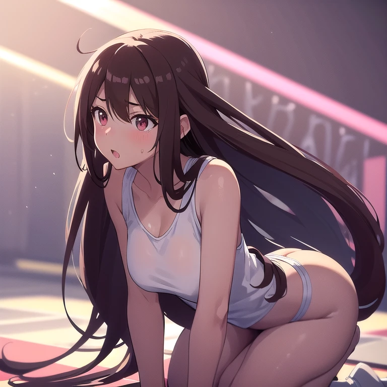1girl, Masterpice, alta calidad, La mejor calidad, buen cuerpo, 5dedos, buenas manos y dedos, senos muy grandes, micro bikini, Arte Oficial, (solamente), Dynamic Angle, Dynamic pose, cabello negro, Escenario: Ciudad,Noche, gente, ((Captura de pantalla de anime))