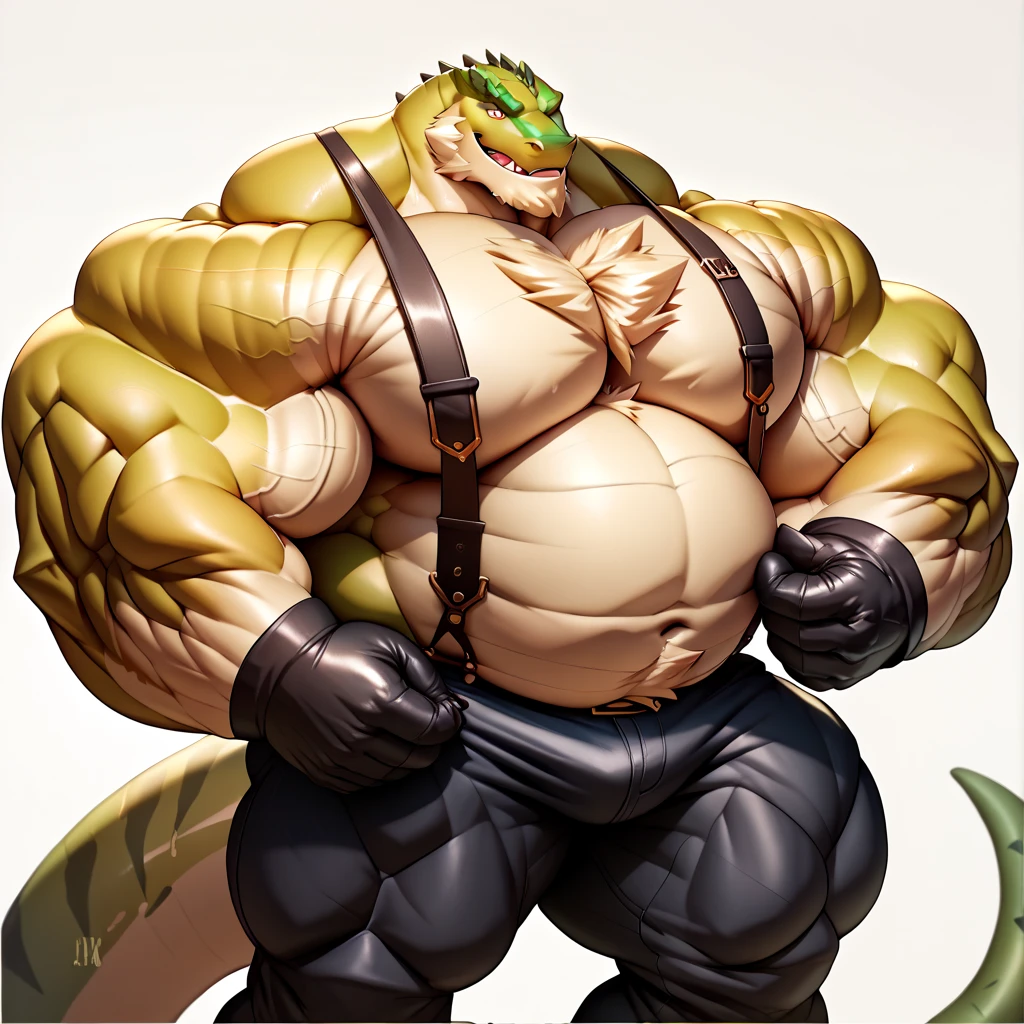 dinosaur,stegz,green skin,scalie,male,muscular,huge muscles,pecs,abs,nostrils,hyper muscles,huge pecs,muscle growth,hyper muscle growth,scaly,spikes