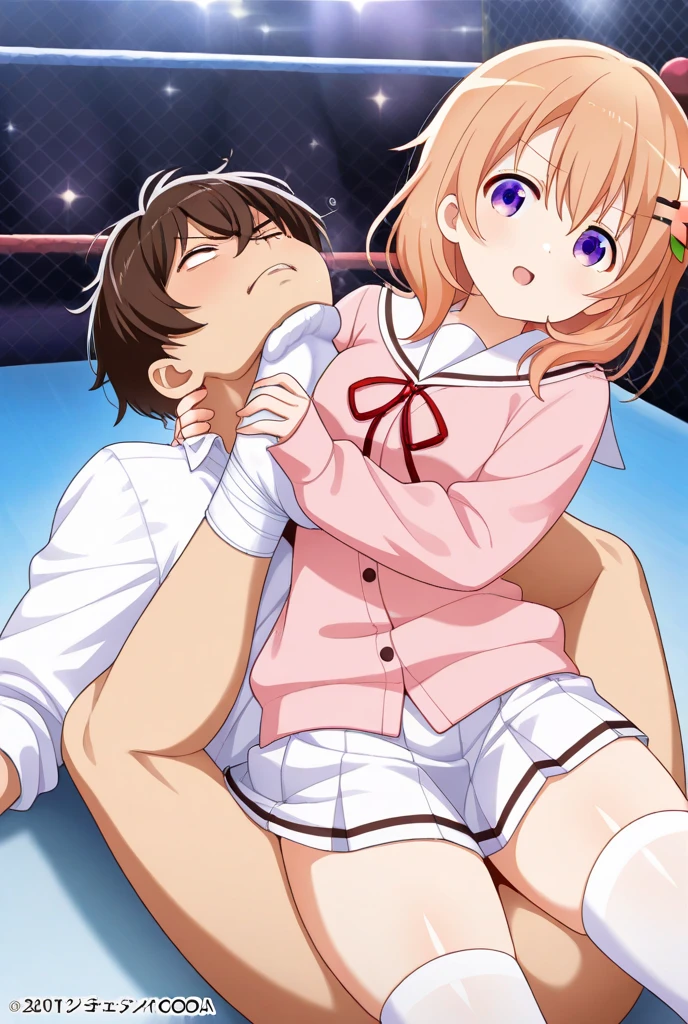 ((((1woman,tall stature)))and(((shota boy,short stature)))),((((hetero)))),1woman, (((illyasviel von einzbern/((prisma illya/)))), pink thighhighs, pink thighboots, long hair, 1 holding, hair feathers, looking at viewer, red eyes, smile, zettai ryouiki, standing, white gloves,pleated skirt, small breasts, eyebrows visible through hair, white elbow gloves, detached sleeves, bangs, magical girl,bare shoulders, pink shirt, hair between eyes, hair ornament, sleeveless shirt, holding weapon, shiny hair, white skirt,high heel boots, frills, white background, cowboy shot, (((ahegao))),fucked silly,trembling,erectile nipples,((vaginal,sex)),reverse cowgirl position, (arched back),(clothed),intercourse with a shota boy,excessive cum,cum in pussy,cum on breasts,((cum on body)),cum on clothes,facial,bukkake,cum in mouth,cum on hair,(((1shota boy,((short stature))),penis,dark-skinned shota boy, embarrassed,interracial,wrestling ring,(((masterpiece))), (((best quality))), ((ultra-detailed)), (illustration), ((an extremely delicate and beautiful)), (detailed background),