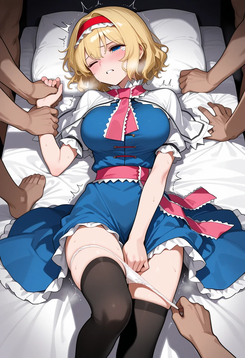 masterpiece,best quality,ultra detailed,high resolution,extremely detailed CG, (perfect hand), nsfw ,wearing shoes , wide shot ,from above,1woman and 8man, (mini skirt,cardigan),(clothed),(cloth torn),gangbang, group sex, rape,orgy, (crotch grab),(arms up),on the train,angry,((sobbing through one's tearst)),((the uncles around her are I will get a good look at her)),((rape,held down limbs grab by surrounded  old mans,held down breasts grab by surrounded  old mans,held down arms grab by surrounded  old mans, held down  pussy  grab by surrounded  old mans, ((held down pussy  grab by surrounded  old mans)))),fingering from behind, grabbing, spread legs, hand in panties,molestation, grope,grabbing for example,hazawa tsugumi,bang dream!,brown eyes,short hair,bangs,brown hair,parted bangs,small breasts,tareme, crying, frilled sleeves, white skirt,