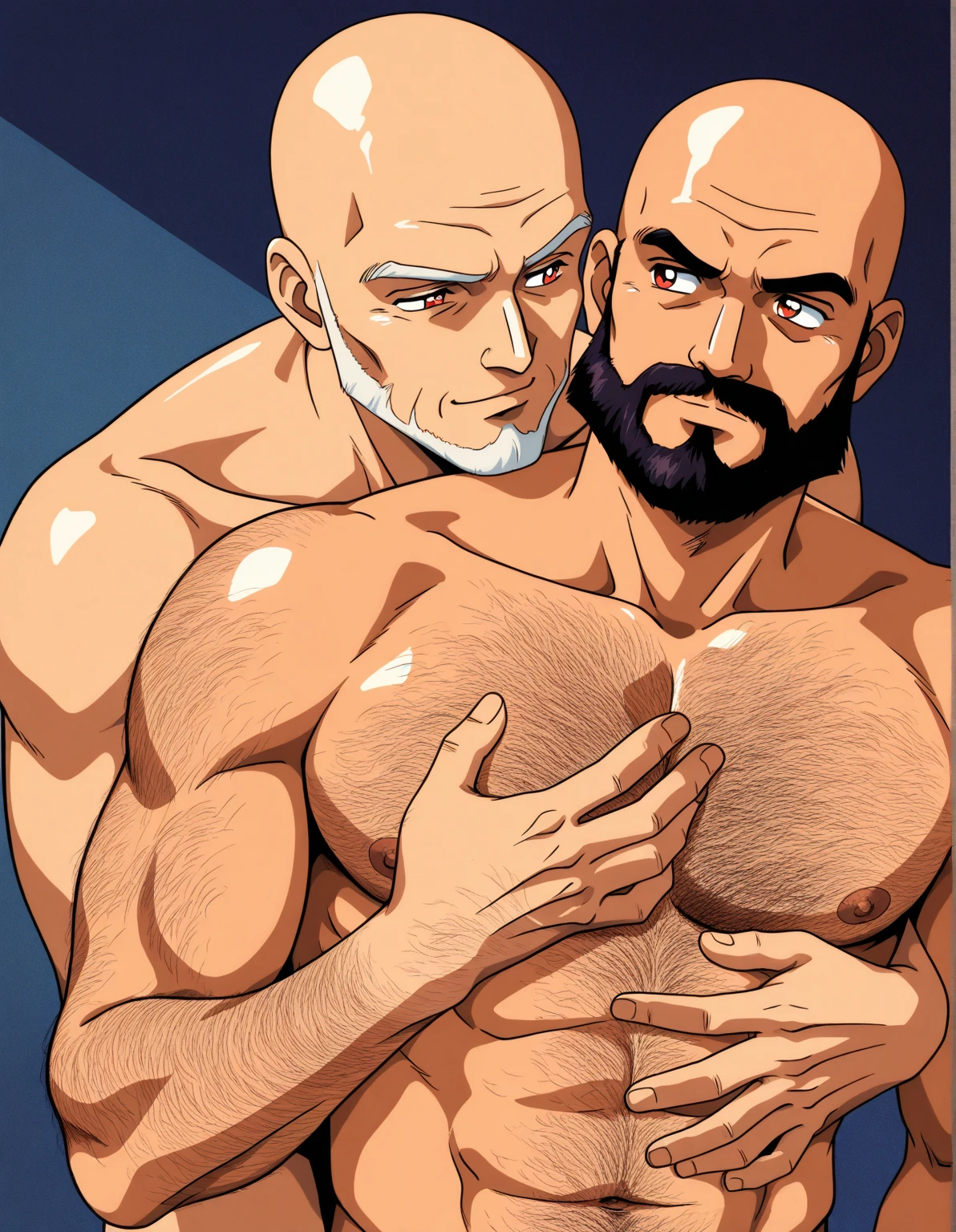 make two strong male character have sex