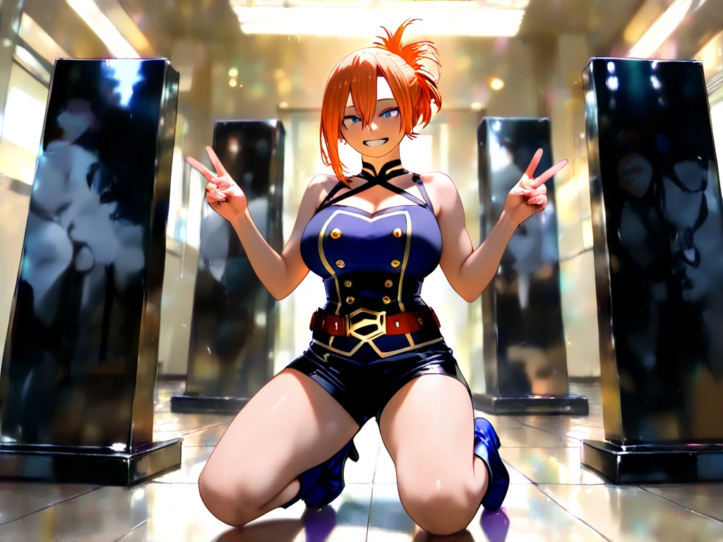 full body one piece nami, cabelo laranja, Lindos olhos castanhos , traje ciborgue roxo,  (Ciborgue futurista ao redor) (melhor qualidade, 4k, 8k, high resolution, obra de arte:1.2), ultra-detalhado, e (realista, photorealista,  HDR, Ultra HD, studio lighting, pintura ultrafina, sharp focus, Physically based rendering