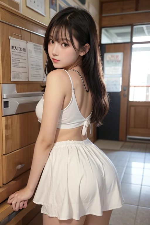 Japanese girl without panties、T-Shirts、Ass
