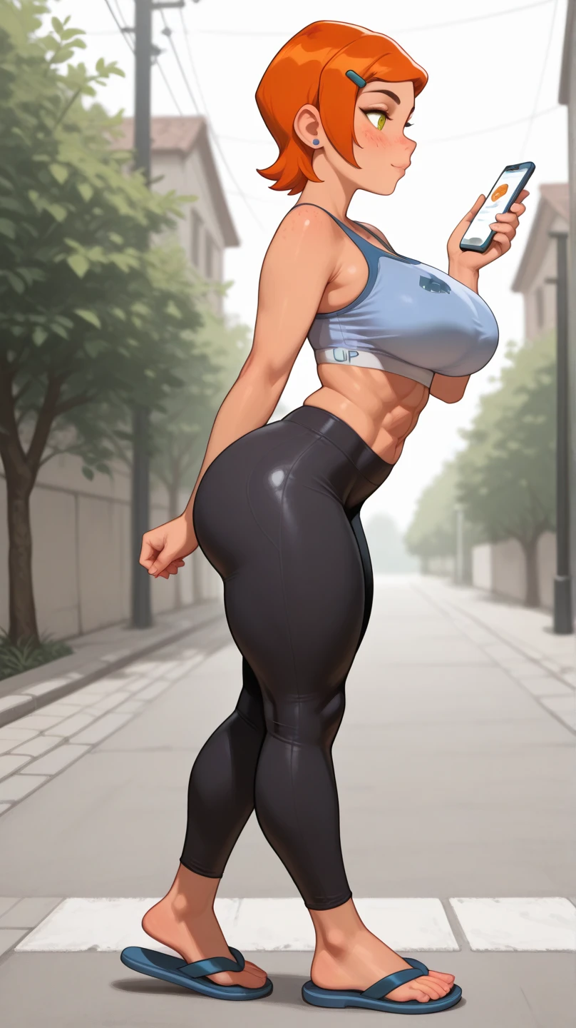 (Best Quality,4K,8K,hight resolution,masutepiece:1.2), Ultra-detailed, (Realistic,photoRealistic,photo-Realistic:1.37), meadow girl, ((Wearing sweat)),((grin)),hand on hip,((sports bra and black leggings)), wristbands,((White loose socks1.8)),((Black sneakers1.8)),Beautiful detailed eyes, Beautiful detailed lips, extremely detailed eye and face, long eyelashes, Realistic anime 3D style, Smooth Anime CG Art, Digital rendering by Makoto Shinkai, Moe Anime Art Style, photoRealistic rendering of an anime girl, Shinkai Makoto style, Cute anime girl visuals, Realistic young anime girl, girl fan art, Created by Anime Artist&#39;studio of.