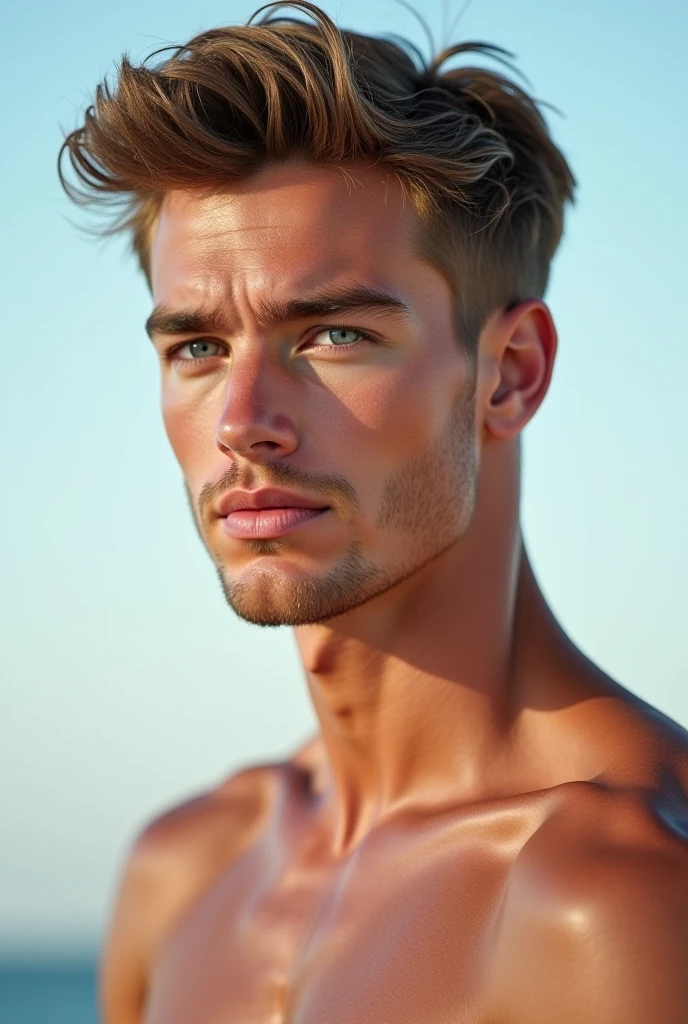 Scottish man, pale skinned, musculoso, Definido, modelo, extremamente bonito, imagem de alta qualidade, Ambiente iluminado, a melhor fotografia