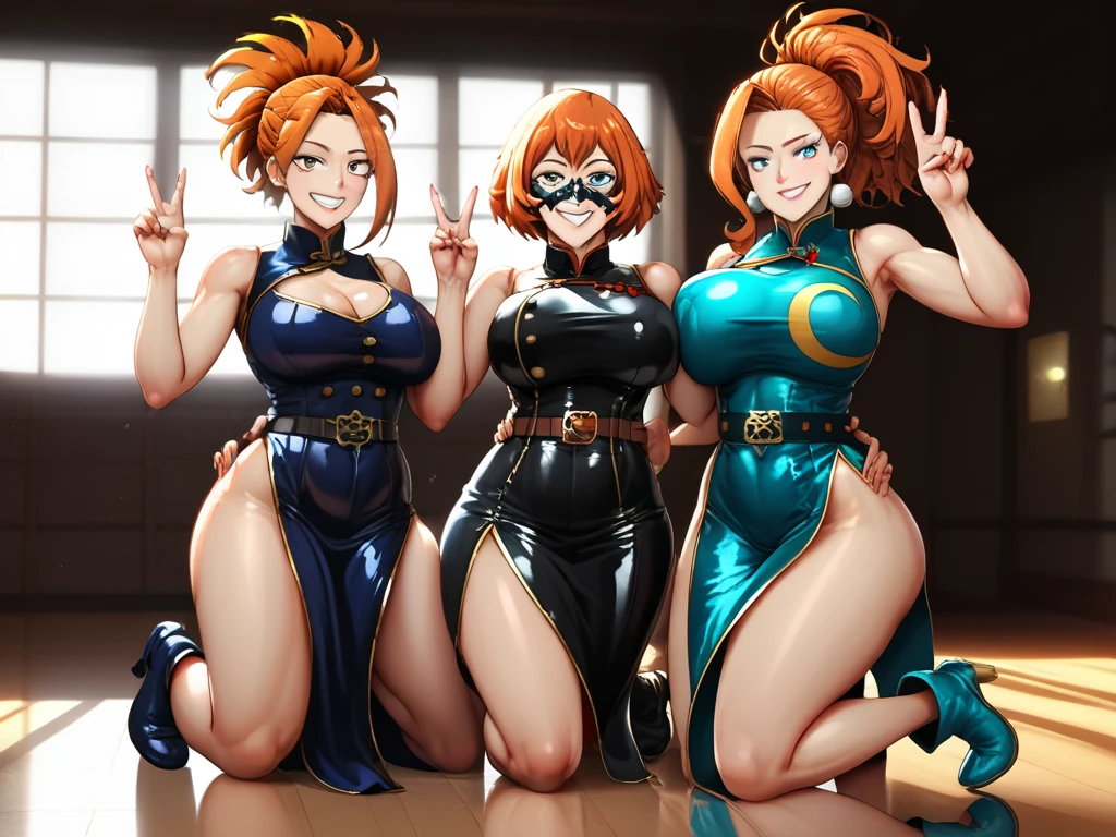full bodyesbian，Nine women，Stand in a row，One-piece tights，Conjoinment，Blue latex set，Standing on the ground，huge tit，Slim，long leges，Stand up straight，nothing background，Slim，extra long leg，Insert the lower body，Exhibited，Mannequin，