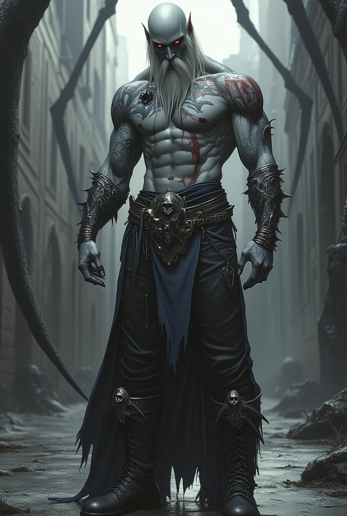 A formidable reptilian warrior emerges from the gloom, his highly detailed creature boasting intricate armored scales that shimmer in the moody lighting. The fierce expression on his face is intense, his glowing yellow eyes gleaming with an otherworldly light. Sharply honed fangs peek from his wide mouth, hinting at the raw power this warrior wields. Muscularly built, he holds a large sword aloft, its metallic edge glinting ominously as it cuts through the dramatic shadows that dance across the dark fantasy landscape. The cinematic angle of the digital art captures the moment with stunning detail, each scale, each shadow, and each fierce line et