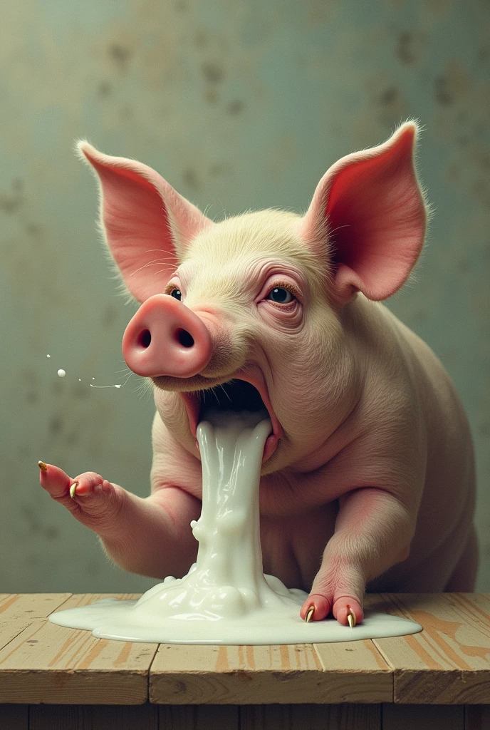 (by oouna, by kikurage, by cyancapsule), (slight high-angle, front view), (solo:1.2), hippo, (heart emanata), ((eyes closed)), (cute hippo snout), looking down, (excessive drool, mouth open, tongue out), (in heat, squirting excessive amounts of pussy juice), (short hippo tail), monotone body, soft supple skin, (Shy, timid, embarrassed body language, submissive), (post-pregnancy pose, cute pose, on knees), kneeling on the floor, bedroom, bedroom window, sunlight,