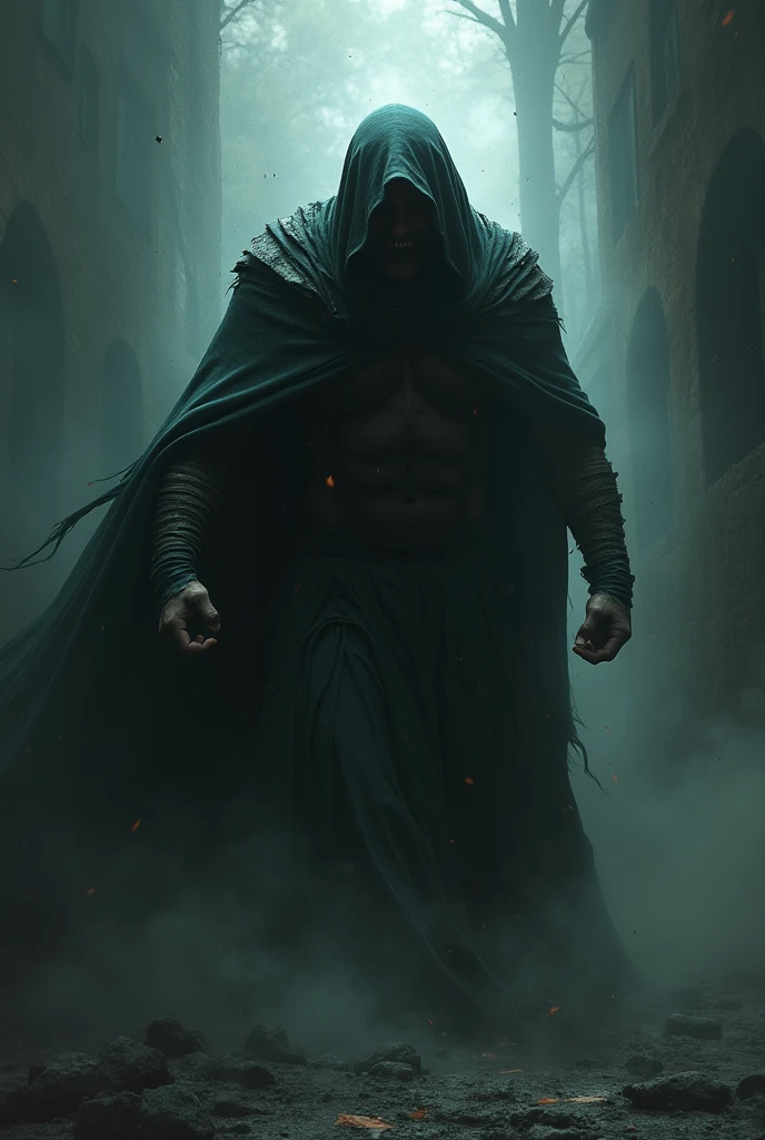 (extremely detailed 8k wallpaper), a medium shot photo of a fearful necromancer, intricate, high detail, dramatic  hyper-realistic, 8k, high quality, also they  are standing in queue in Full Body naked with extra real erecting penis 