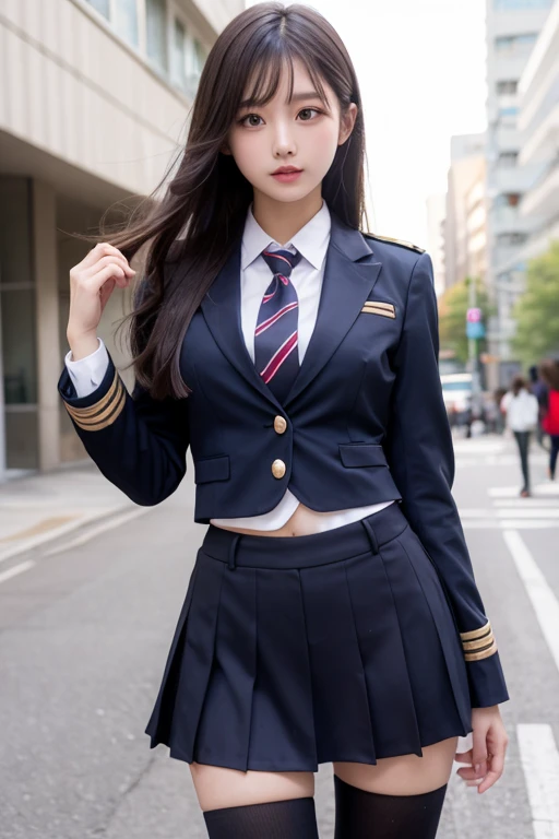 15 year old in school uniform topless on the station platform
