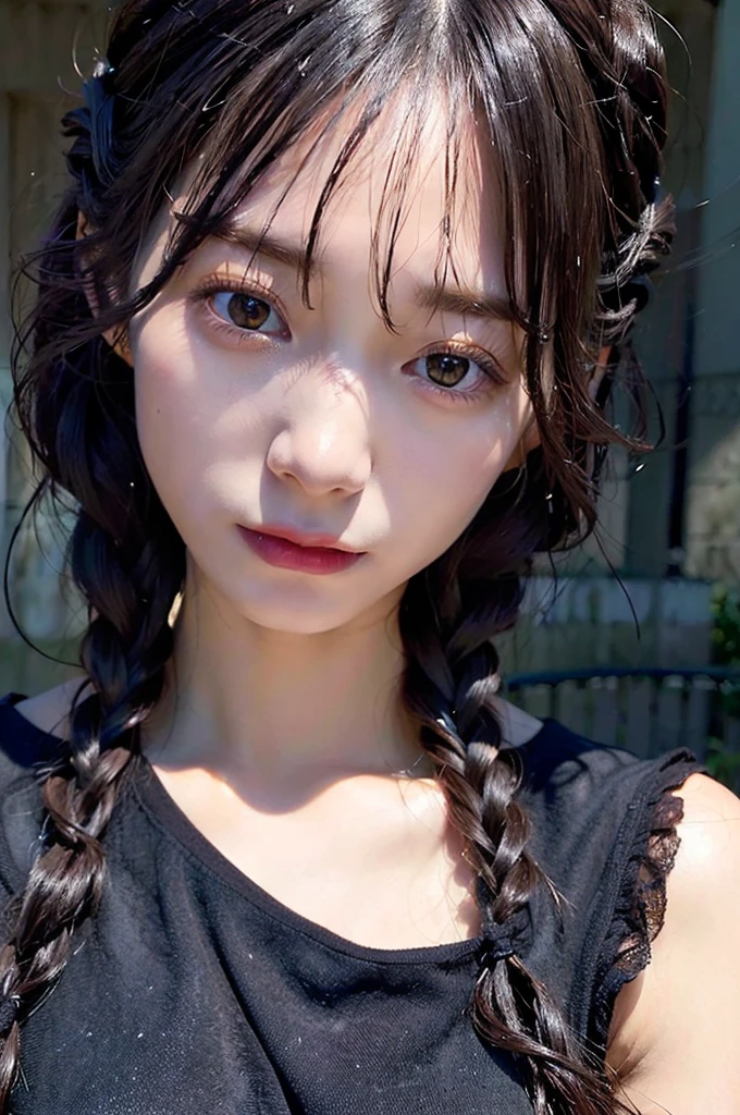 1girl, <lora:sd-No.182-000018:0.7>, t-shirt, close-up,upper body,, 8k, RAW photo, best quality, masterpiece,realistic, photo-realistic,