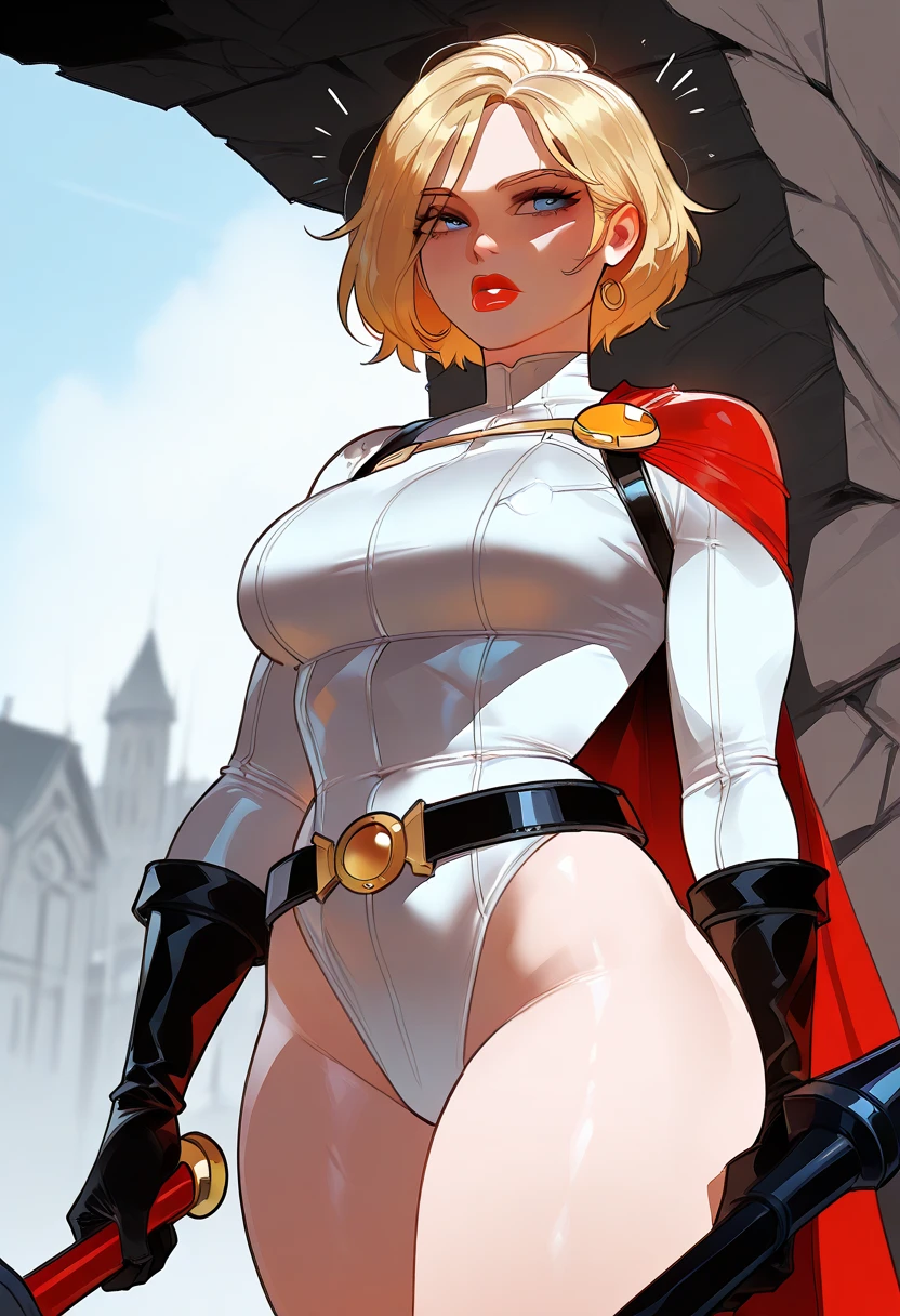 ((masterpiece)),(((best quality))),((character design sheet)), illustration,1woman, environment Scene change, muscular, (white skin:1.4), white legs, thick legs, (royalty cape:1.5), scribbles and marks, fire, ((detailed face:1.1)), rough sketches, pose too, blonde and white color palette, 8k,16k, (simple background, light background: 1.3)