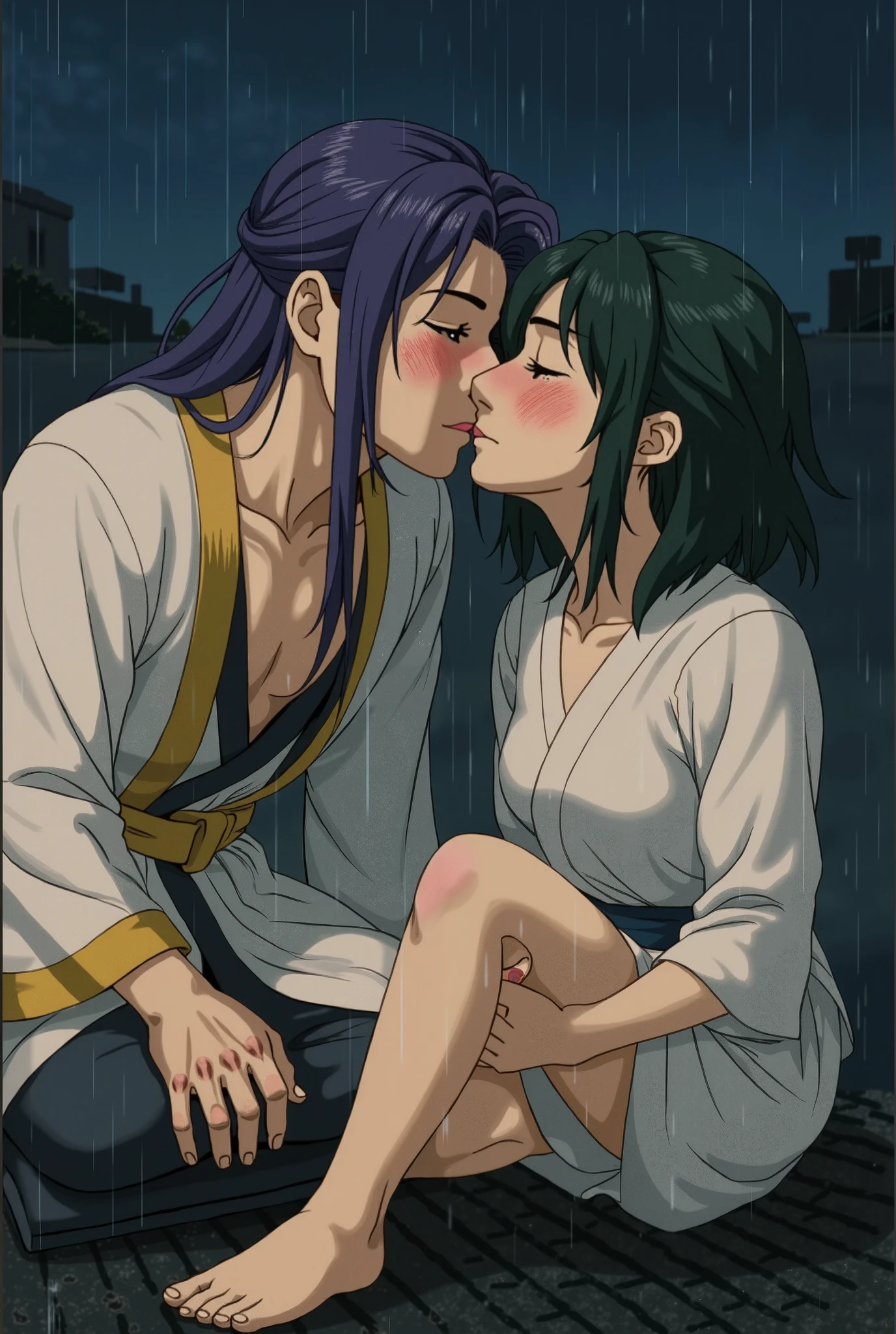 score_9, score_8_up, score_7_up, score_6_up, score_5_up, score_4_up,
source_anime,
masterpiece,best quality,highres,absurdres,
official art,official style,anime screencap,anime coloring,megami magazine,anime,animated,
shiny skin,indoors,

maomao, 1girl, blue eyes, freckles, sidelocks, blunt bangs, low twintails, small breasts,large areolae,perky breasts,sweat,(orgasm),open mouth,happy,saliva,saliva trail,blush,leg lock,
jinshi, 1boy, bun cover, long hair, purple eyes, parted bangs, anal fingering,leg up,

rating_explicit,uncensored,nude

1GIRL,1boy

(upright straddle,vaginal),(kiss:1.3),

viewfinder,

twitching,(female ejaculation),
