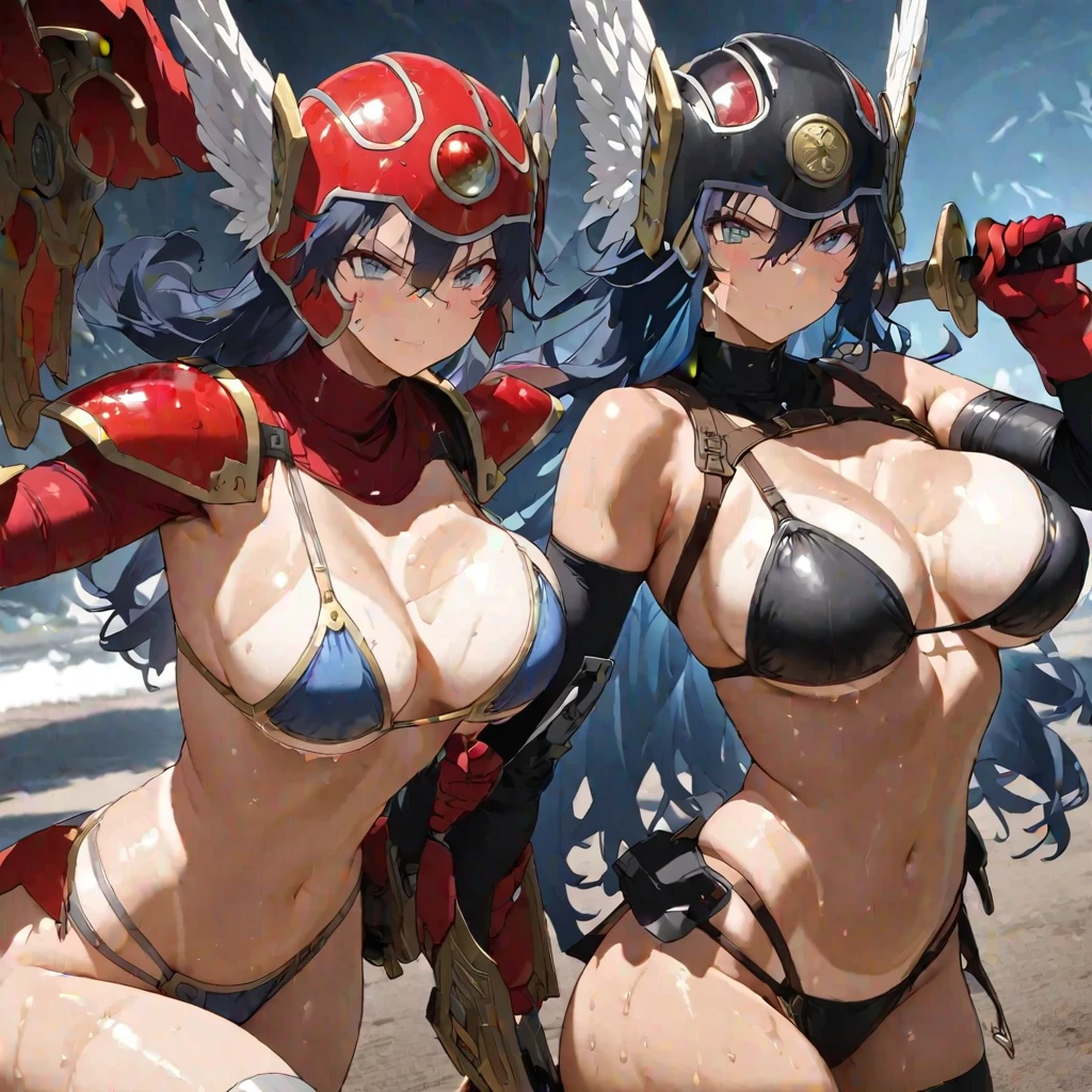 obra-prima, alta qualidade, alta resolução, rosto detalhado, bikini, garota sozinha, rem, ram, rem e ram light novel Re:Zero Kara Hajimeru Isekai Seikatsu, Seios enormes, praia, foco na bunda, Pose sexy, corpo exuberante, postura sedutora, calcinha apertada, bunda grande, coxas grossas, corpo cheio, realista, bumbum grande, fim de tarde, starly sky, corpo suado, NSFW