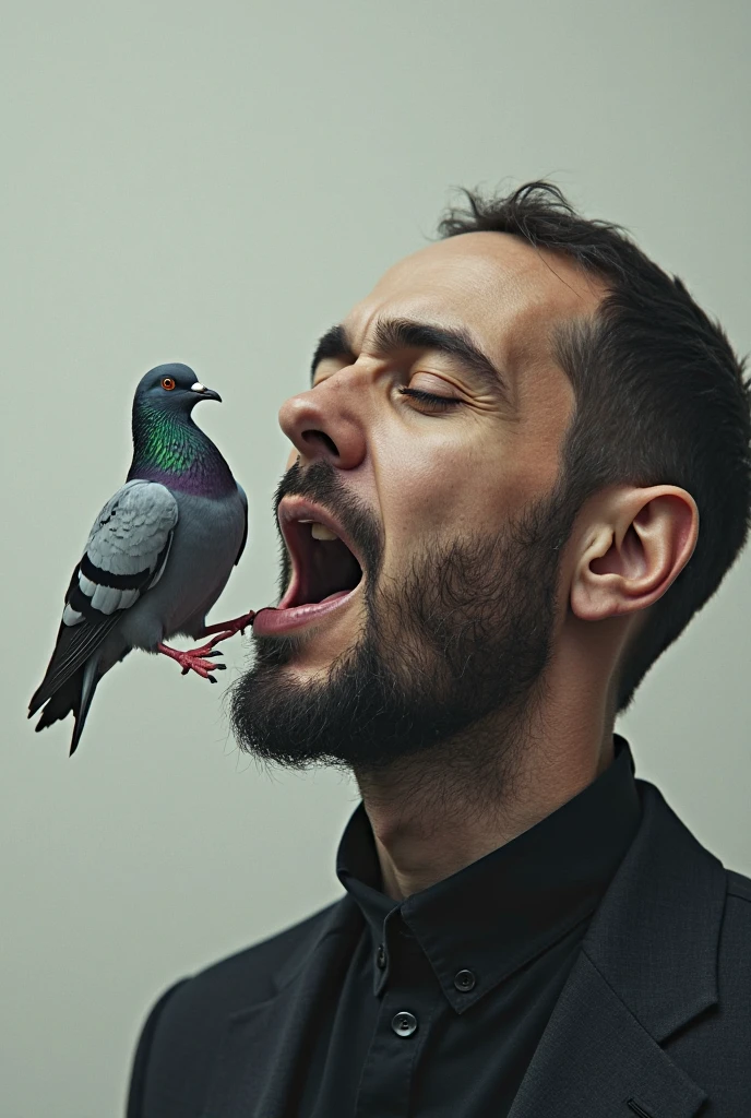 Man thinking silhouette, hand on his chick, close up professional photograph,
