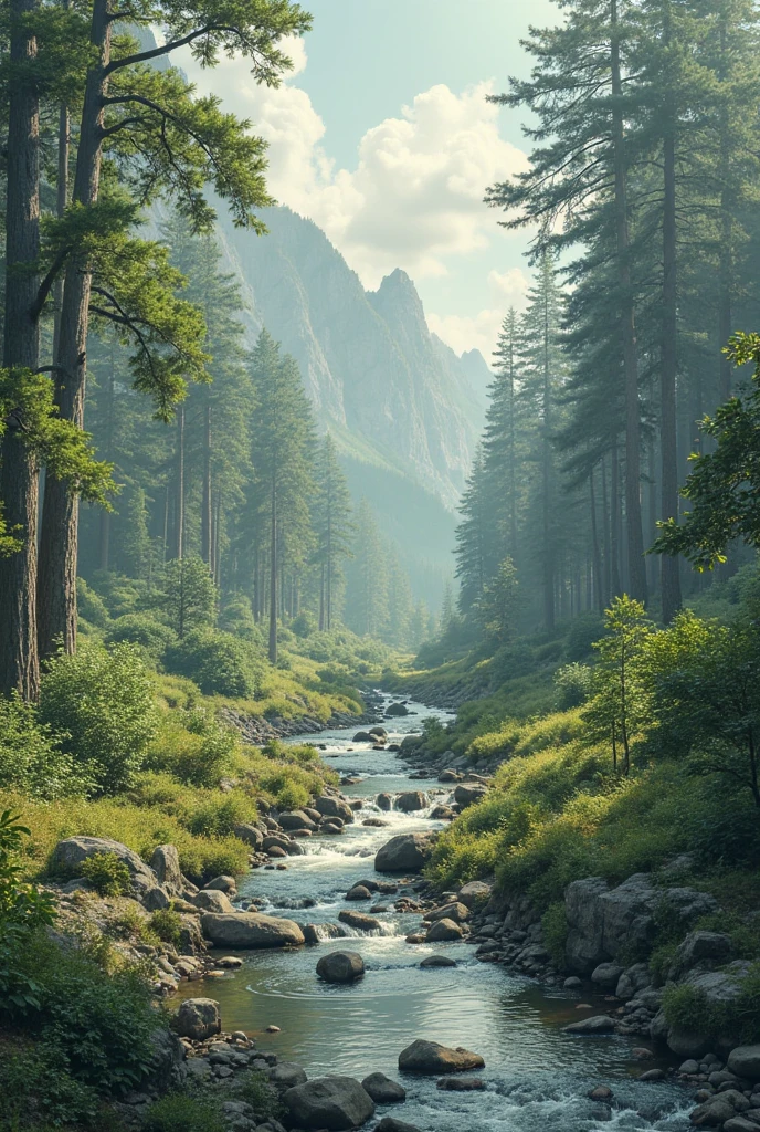 Make a natural landscape - SeaArt AI