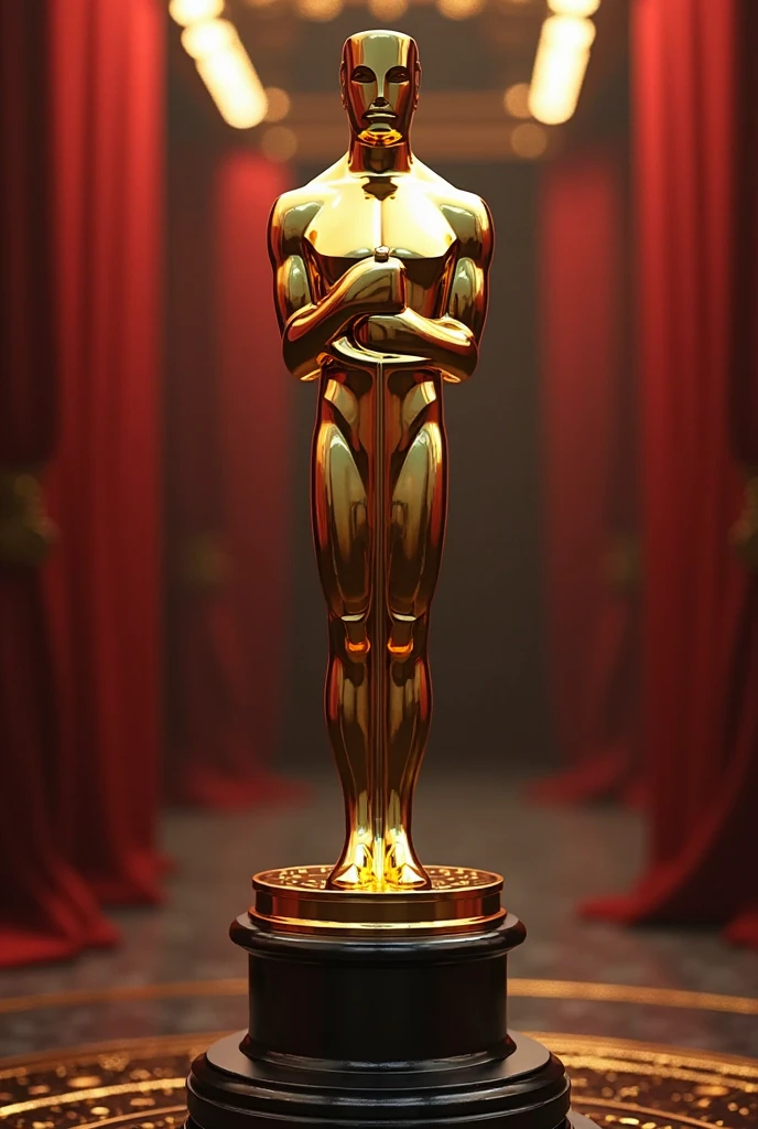Make a golden dildo in the shape of an award the golden dick