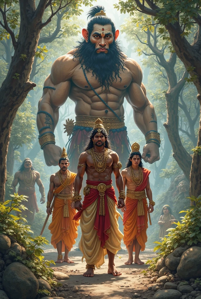 I want god hanuman with gadha and vibhishan home