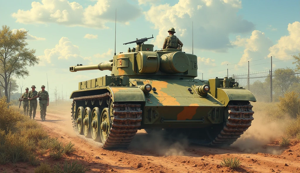 during the second world war, Brazil did not have a defense industry as advanced as the countries involved in the conflict, and did not produce ultra-heavy tanks. however, if a Brazilian ultra-heavy tank were created for the war, it could be called the Brazilian Dragon Tank.
The Brazilian Dragon Tank would have a weight of approximately 100 tons and be equipped with a powerful 150 mm cannon, capable of easily destroying enemy tanks. It would also be armored with reinforced steel plates, making it practically impenetrable to medium-caliber weapon fire.
Furthermore, the Brazilian Dragon Tank would have the capacity to transport a crew of five and a sufficient ammunition reserve to survive in long periods of combat. Its speed would be relatively low, Due to its weight, but its effectiveness in direct combat would be unmatched.
however, It is important to note that Brazil did not actively participate in World War II and did not develop ultra-heavy tanks at the time. This hypothetical tank would be just a fictional creation, inspired by Brazil's possible participation in the conflict.