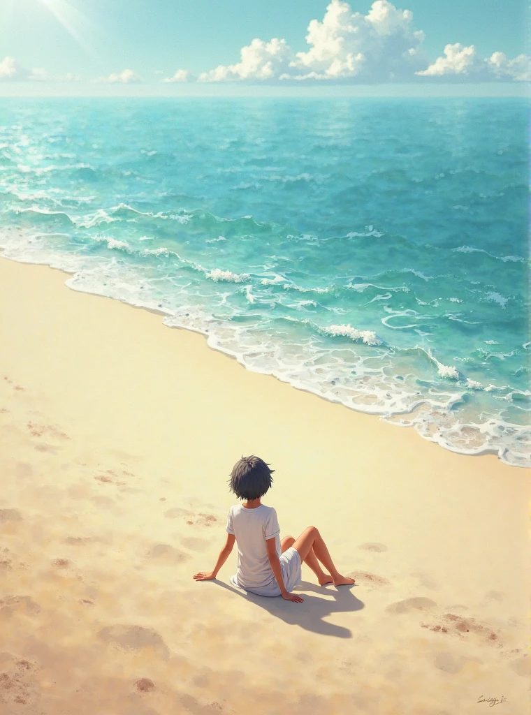 beach Summer festival, anime realism, by Makoto Shinkai and Makoto Niitsu style, best quality, masterpiece, 8k, Representative work, official art, Professional, Ultra intricate detailed