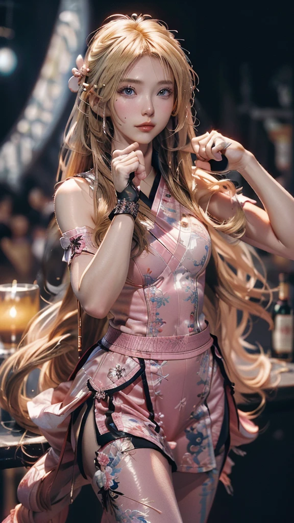 ((Top Quality, 8K, Masterpiece: 1.3)), Cowboy Shot, Very Cute Beauties, 1 Girl, (Beautiful: 1.3), (Abs, Slender Figure: 1.1), Sharp Focus, ((Intricate Details))), High Detail, Upper Body, One Girl, Black Twins Bangs, Chinese Characters, (Luxury Satin Cleavage Cut Out Evening Cheongsam: 1.5), Lace, Detailed evening dress, 8K, 8K resolution, clean detail face, detail body, detailed clothes, sharp images, hyper sharp images, Japan anime concept art, trending on Artstation, ((Look at the viewer, turn to the viewer, stare at the viewer: 1.3)), seductive sexy pose, (Seductive smile, light smile: 1.35)), pink lipstick, Bokeh, depth field, 8.5 life-size, 8k resolution, (EOS 5D Mark IV, 35mm lens, shot at f1.8), (ancient Chinese street background, simple background without humans, detailed background), ((frame head: 1.3), detailed human hand, perfect human hand, perfect anatomy, perfect proportions, super sharp focus, have a katana