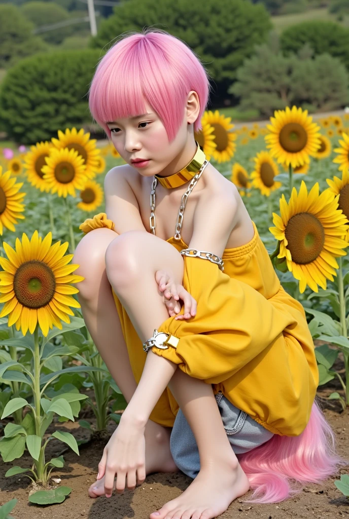 A Malaysian woman(30), (unbelievably hot), gorgeous face, short brightly colored hair, lovely piercings, attention grabbing tattoos, athletic, coke bottle figure, extremely big , shaved, tattooed pussy, dressed appropriate to the scene (she wants views), is interacting with a magical unicorn in a field of flowers. She is pleasuring the unicorn's penis. She is great at it. Goddess of beauty and love 'and Venus was her name', (best quality, 4k, highres, masterpiece:1.2), ultra-detailed, (realistic, photorealistic, photo-realistic:1.37), HDR, UHD, studio lighting, ultra-fine painting, sharp focus, physically-based rendering, extreme detail description, professional, vivid colors, bokeh, summer vibes, vibrant colors, smooth skin, water reflections, playful atmosphere, warm sunlight, subtle shadows. (full body shot, show her from head to toe, show all of her, show entire body)

